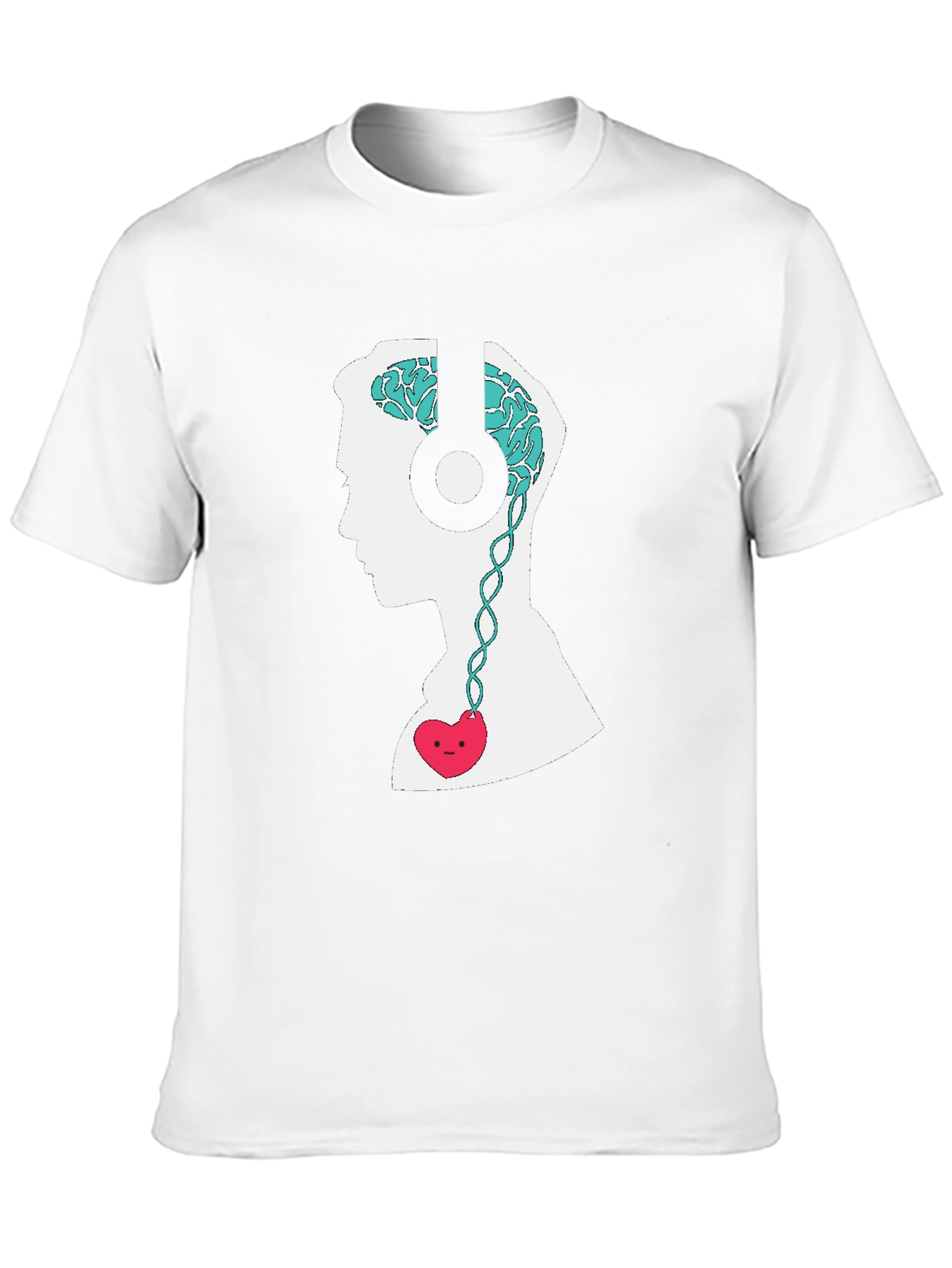 Brain & Heart Music T-Shirt - Stylish Graphic Tee