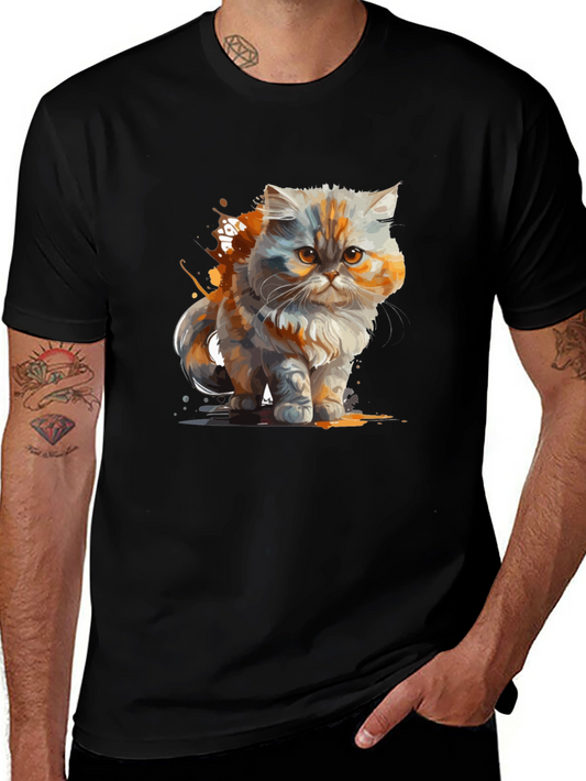 Cat Art T-Shirt - Stylish Graphic Tee for Cat Lovers