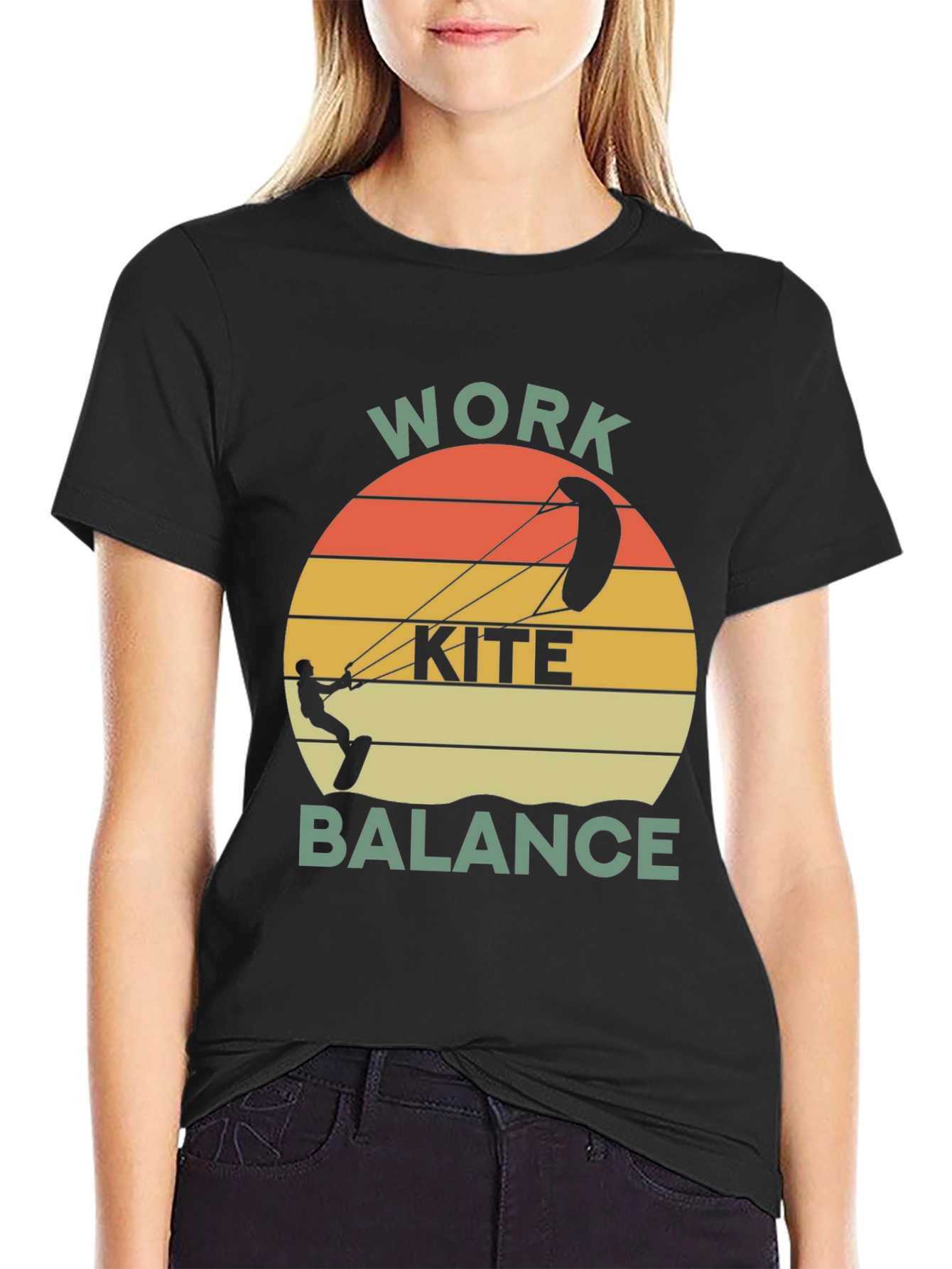 Work Kite Balance Graphic T-Shirt
