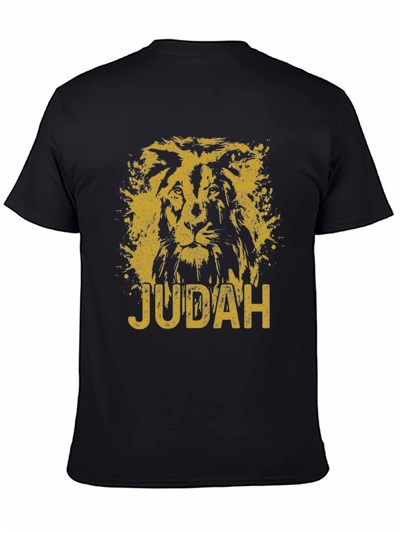 Lion of Judah Graphic Tee - Black Cotton T-Shirt