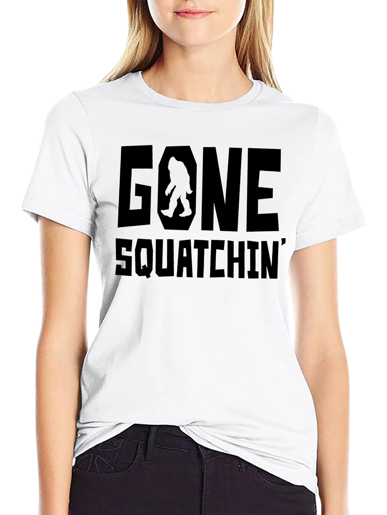 Gone Squatchin Bigfoot Graphic Tee