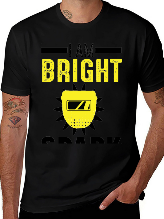 Bright Spark Welder T-Shirt - Black