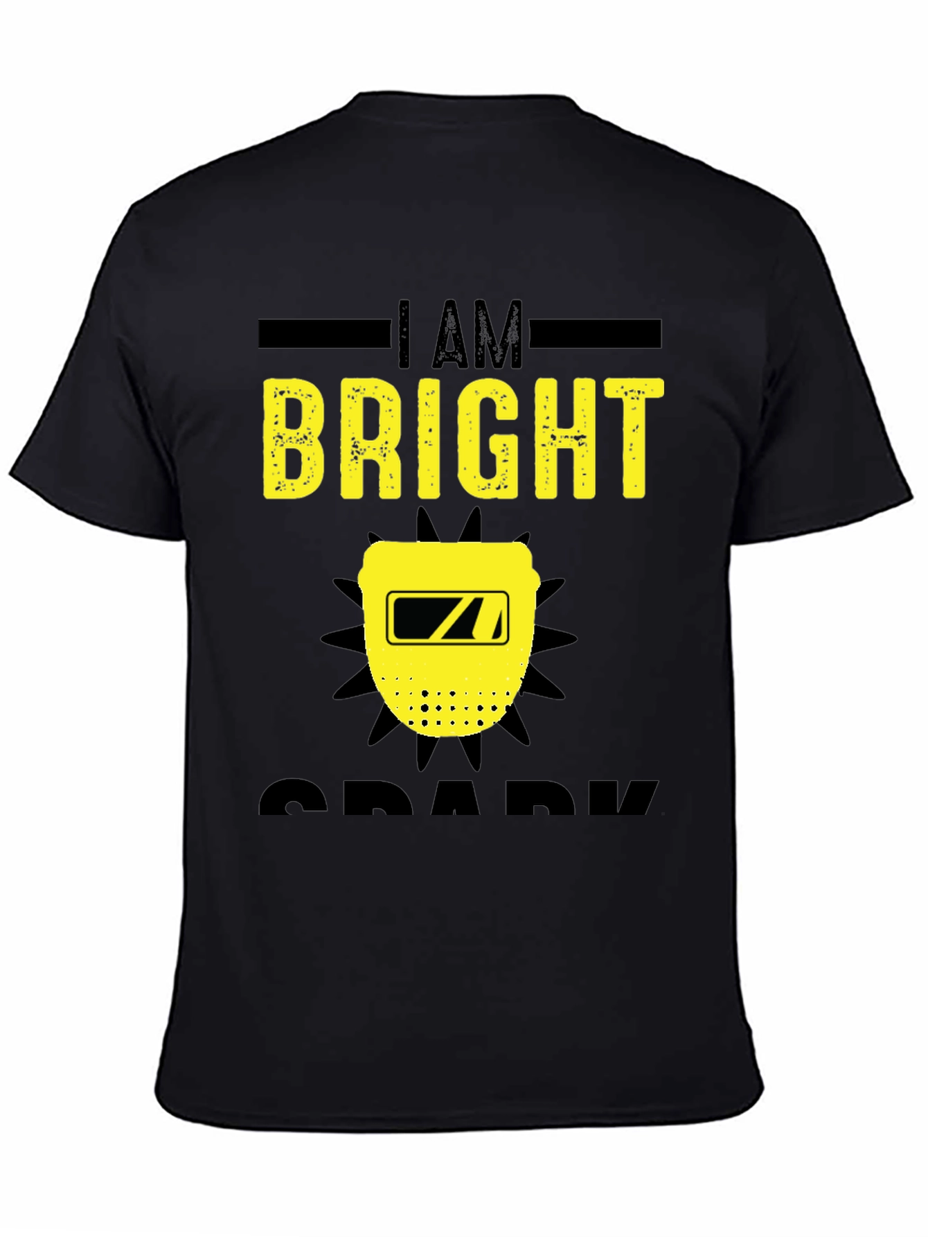 Bright Spark Welder T-Shirt - Black