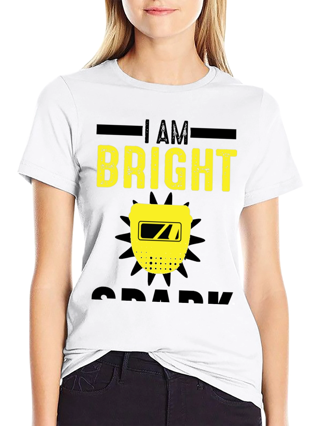 Bright Spark Welder T-Shirt - Black