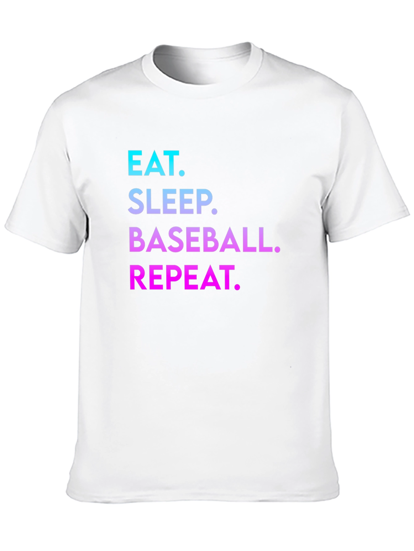 Eat Sleep Baseball Repeat Graphic Tee