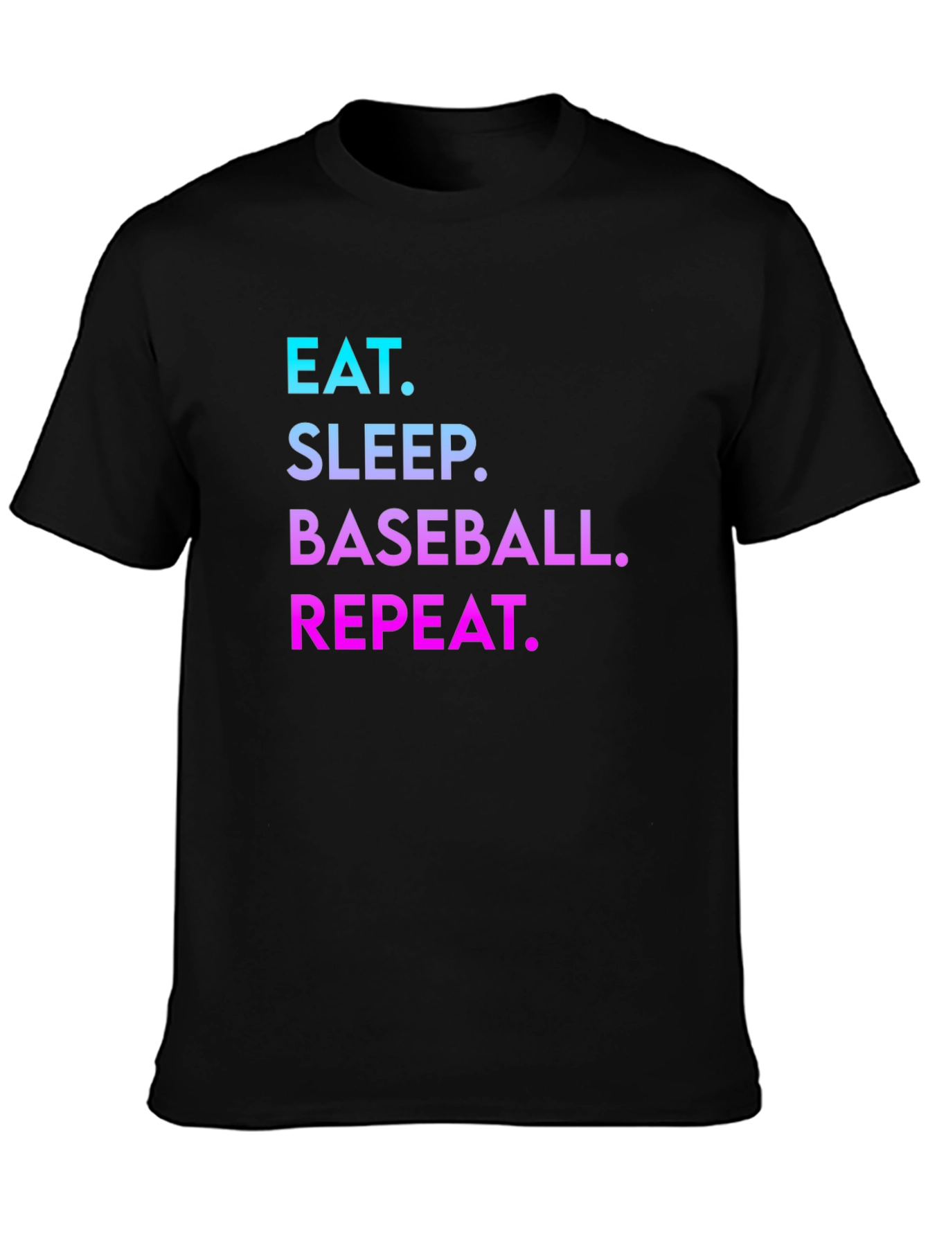 Eat Sleep Baseball Repeat Graphic Tee