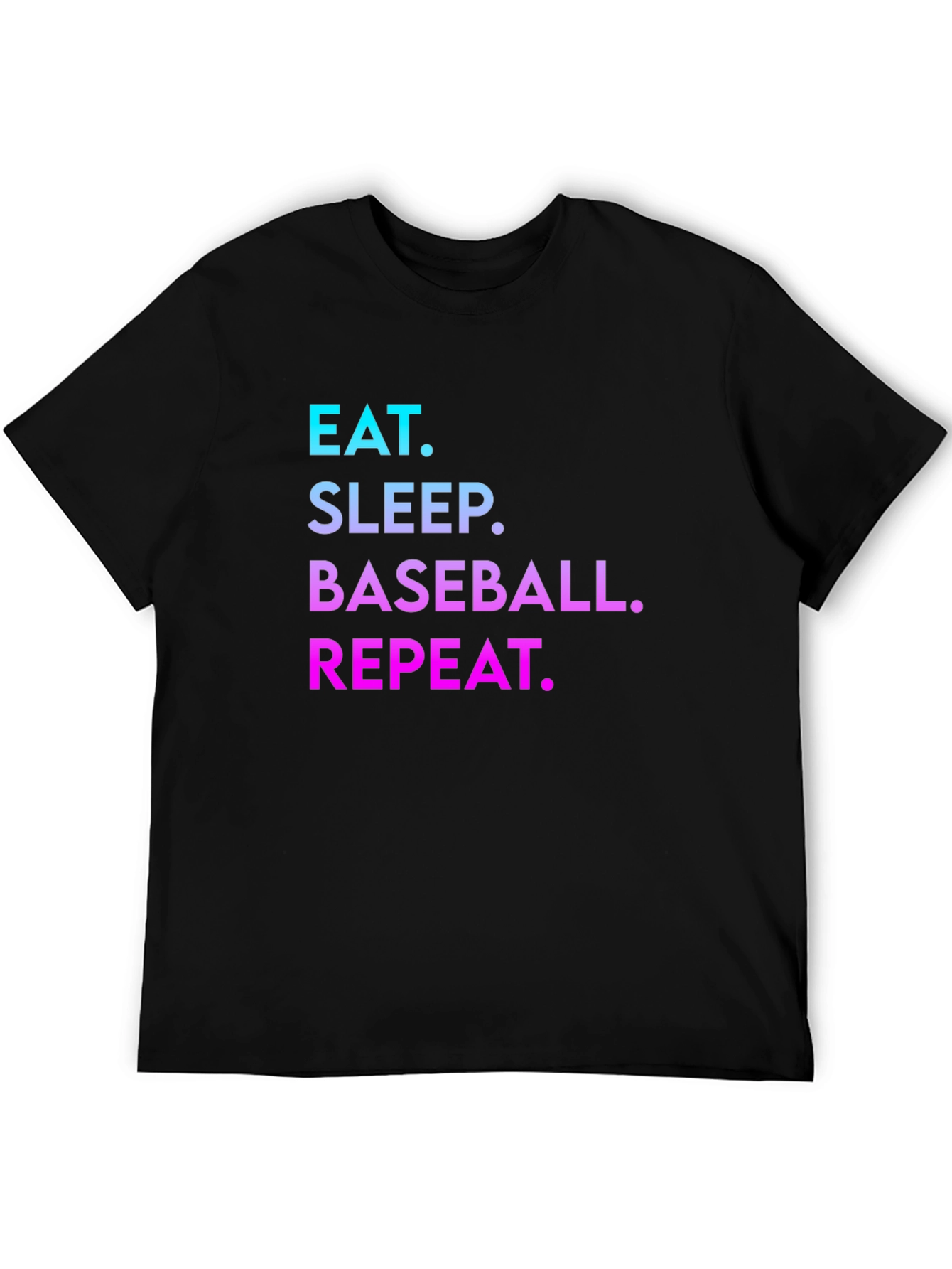 Eat Sleep Baseball Repeat Graphic Tee