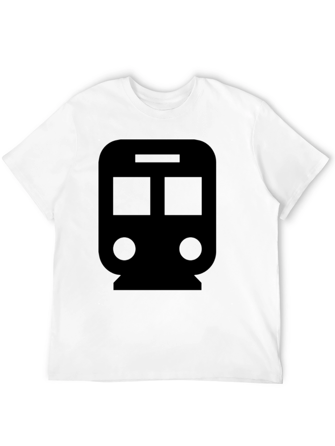 Train Graphic Tee - Black Cotton Blend