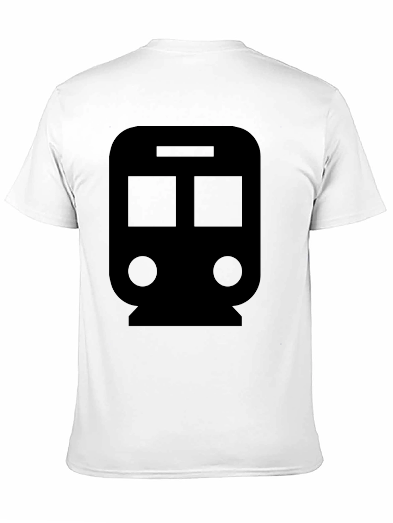 Train Graphic Tee - Black Cotton Blend