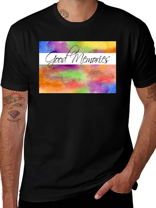 Good Memories Watercolor Graphic Tee - Stylish Casual Wear