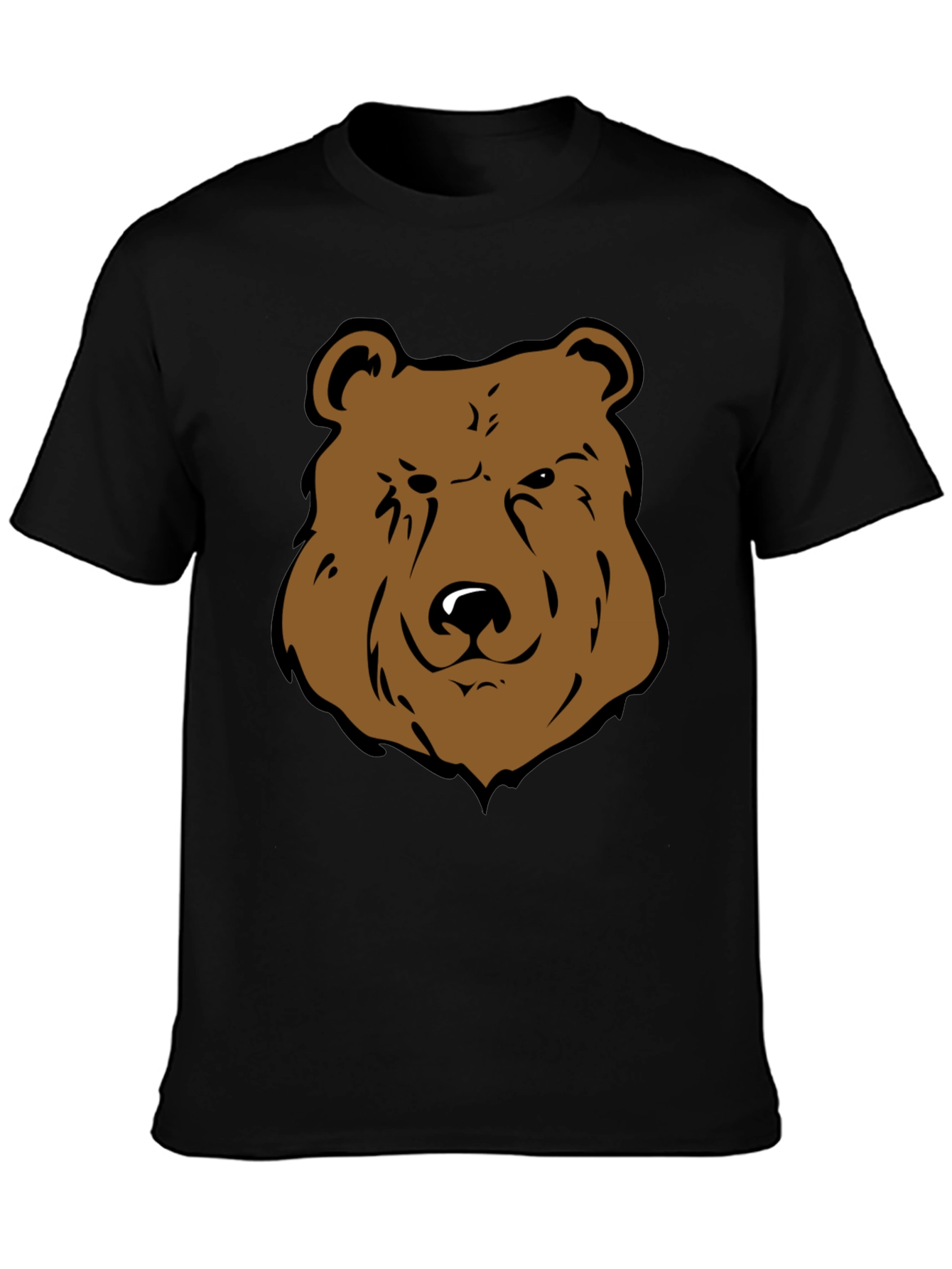 Cool Bear Graphic Tee - Black Cotton T-Shirt