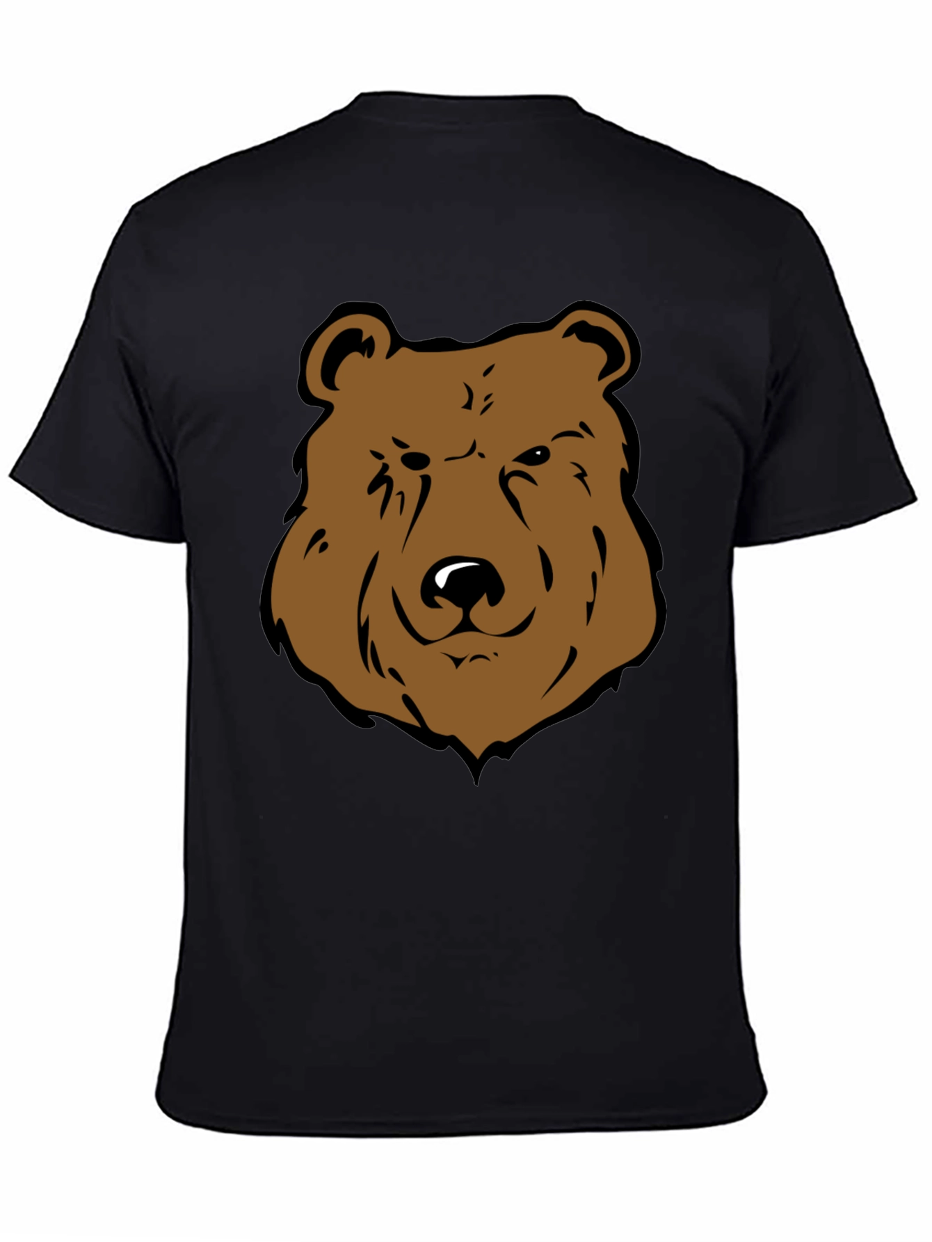 Cool Bear Graphic Tee - Black Cotton T-Shirt