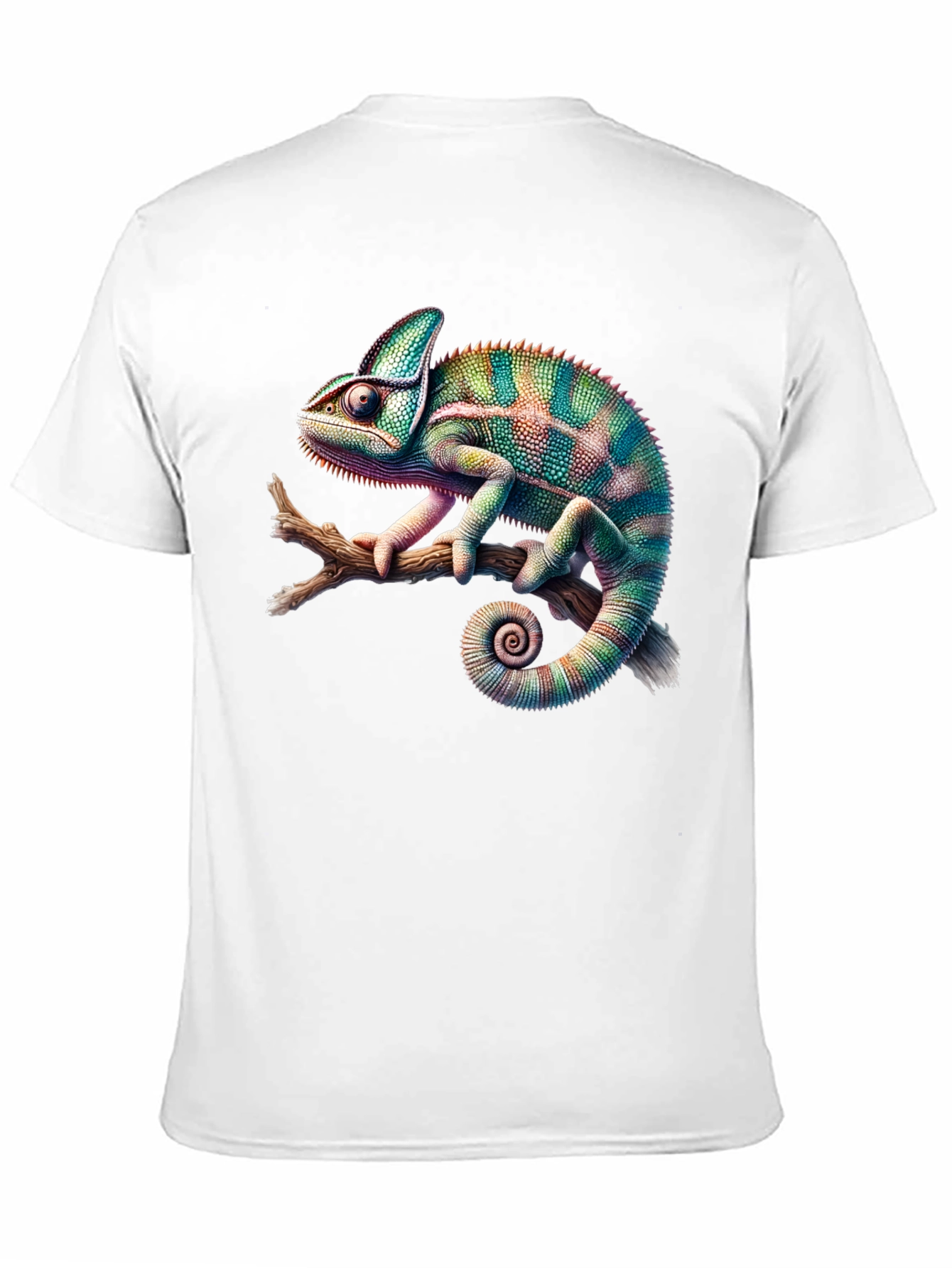 Chameleon Print Black T-Shirt
