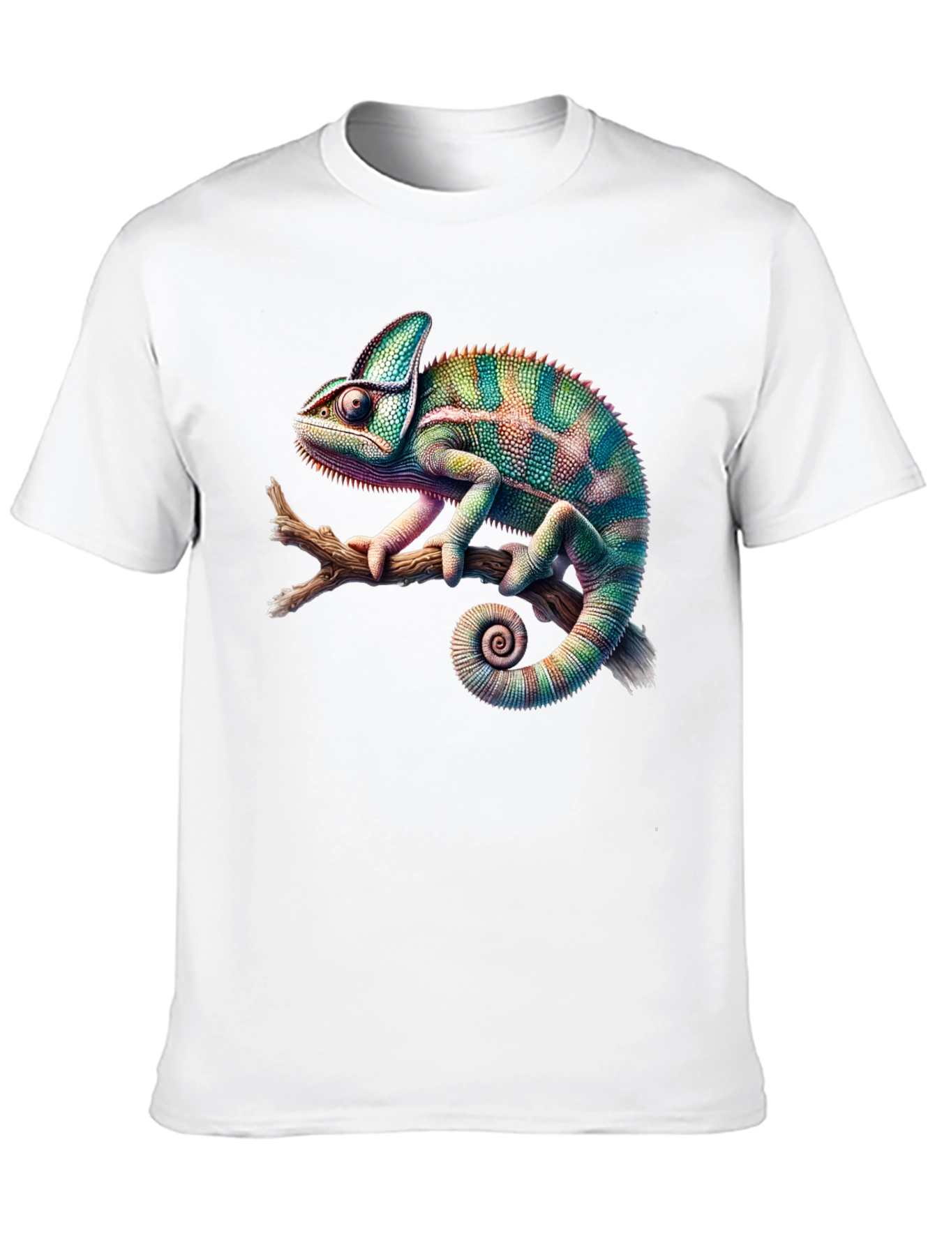 Chameleon Print Black T-Shirt