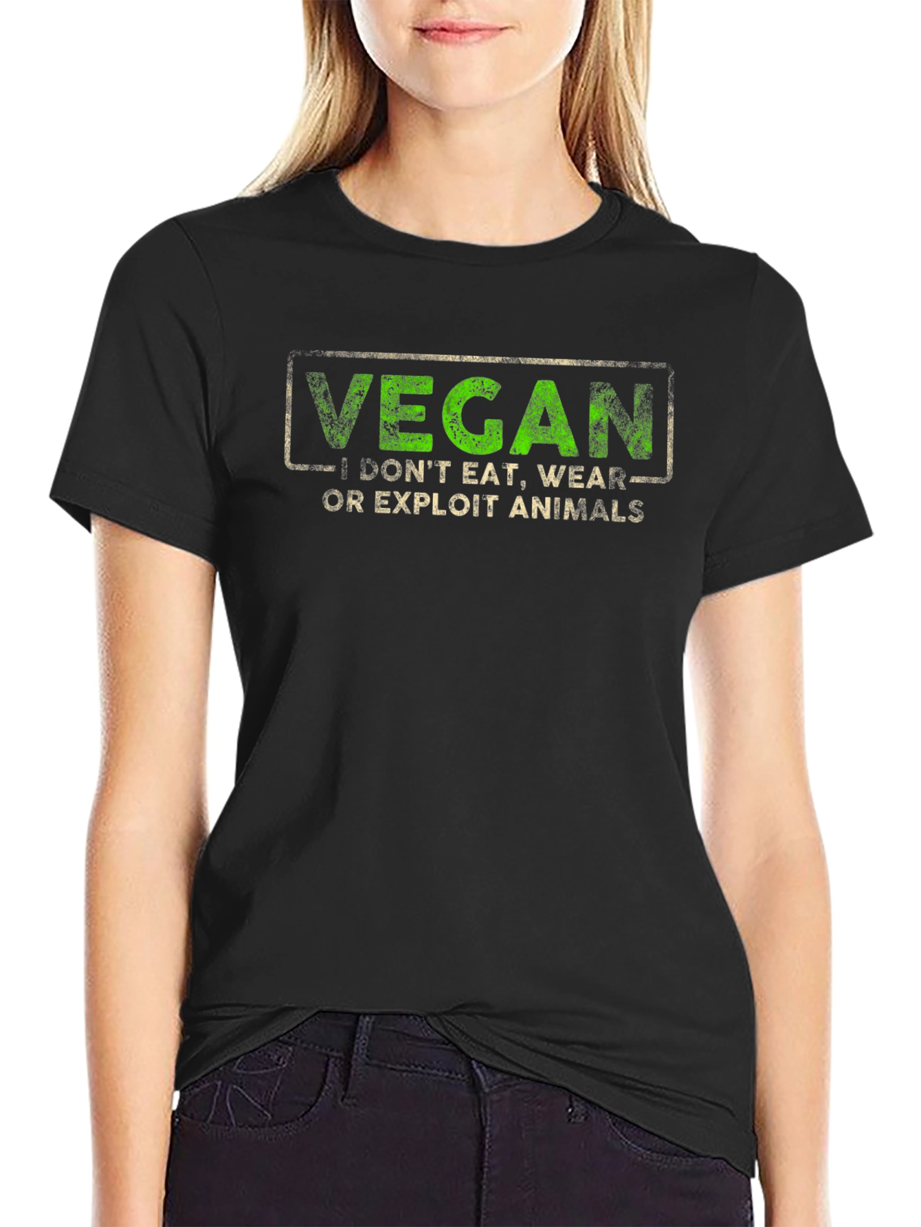 Vegan Statement Graphic Tee - Animal Rights Activist Shirt
