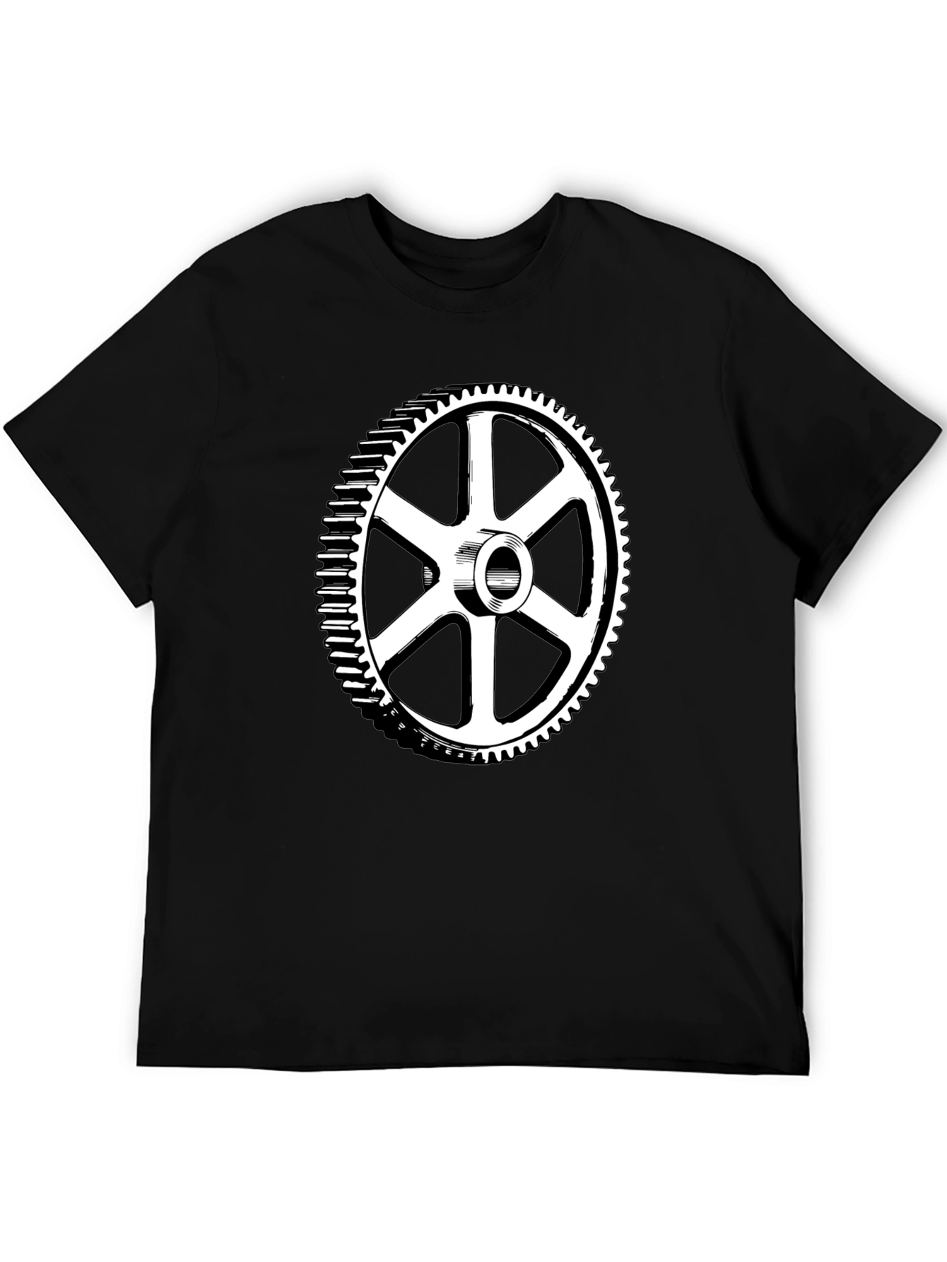 Gear Graphic Black T-Shirt