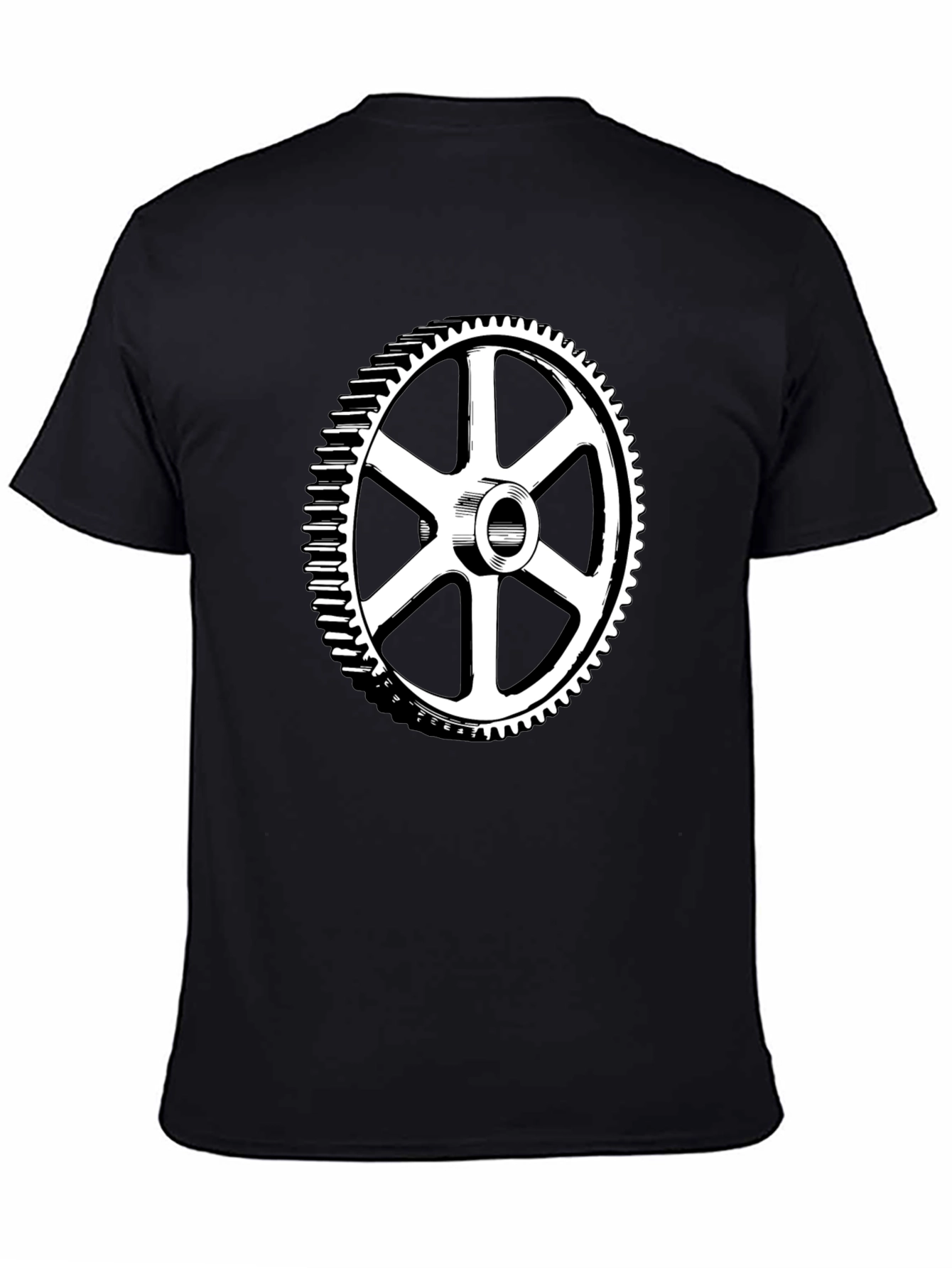 Gear Graphic Black T-Shirt