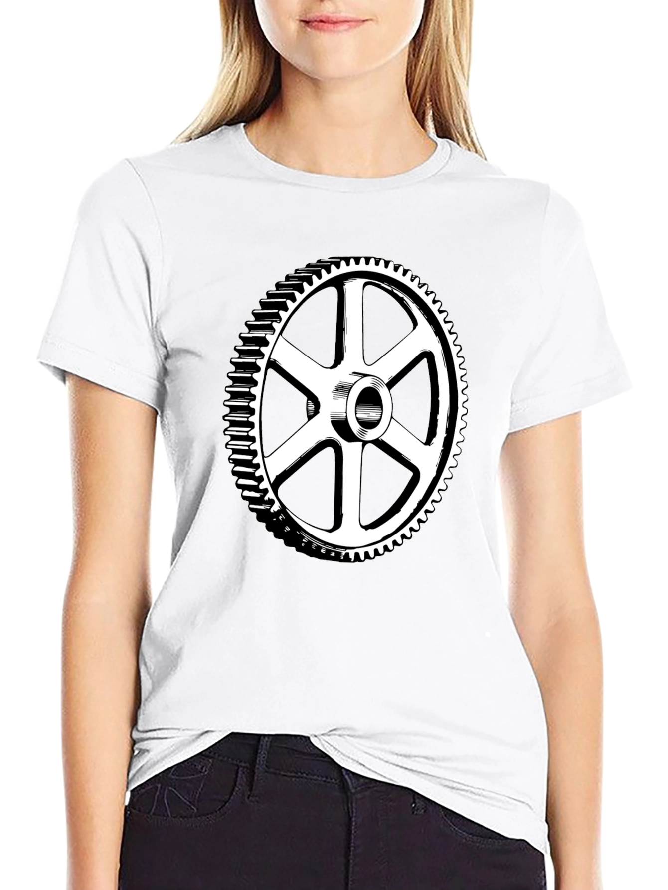 Gear Graphic Black T-Shirt