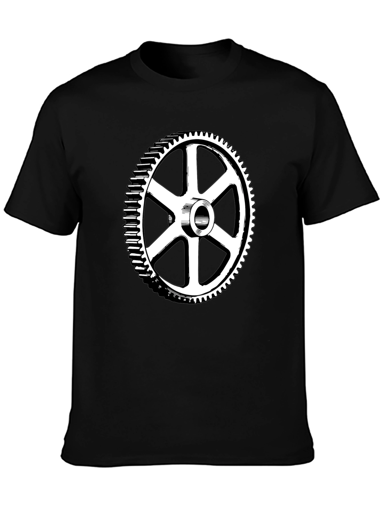 Gear Graphic Black T-Shirt