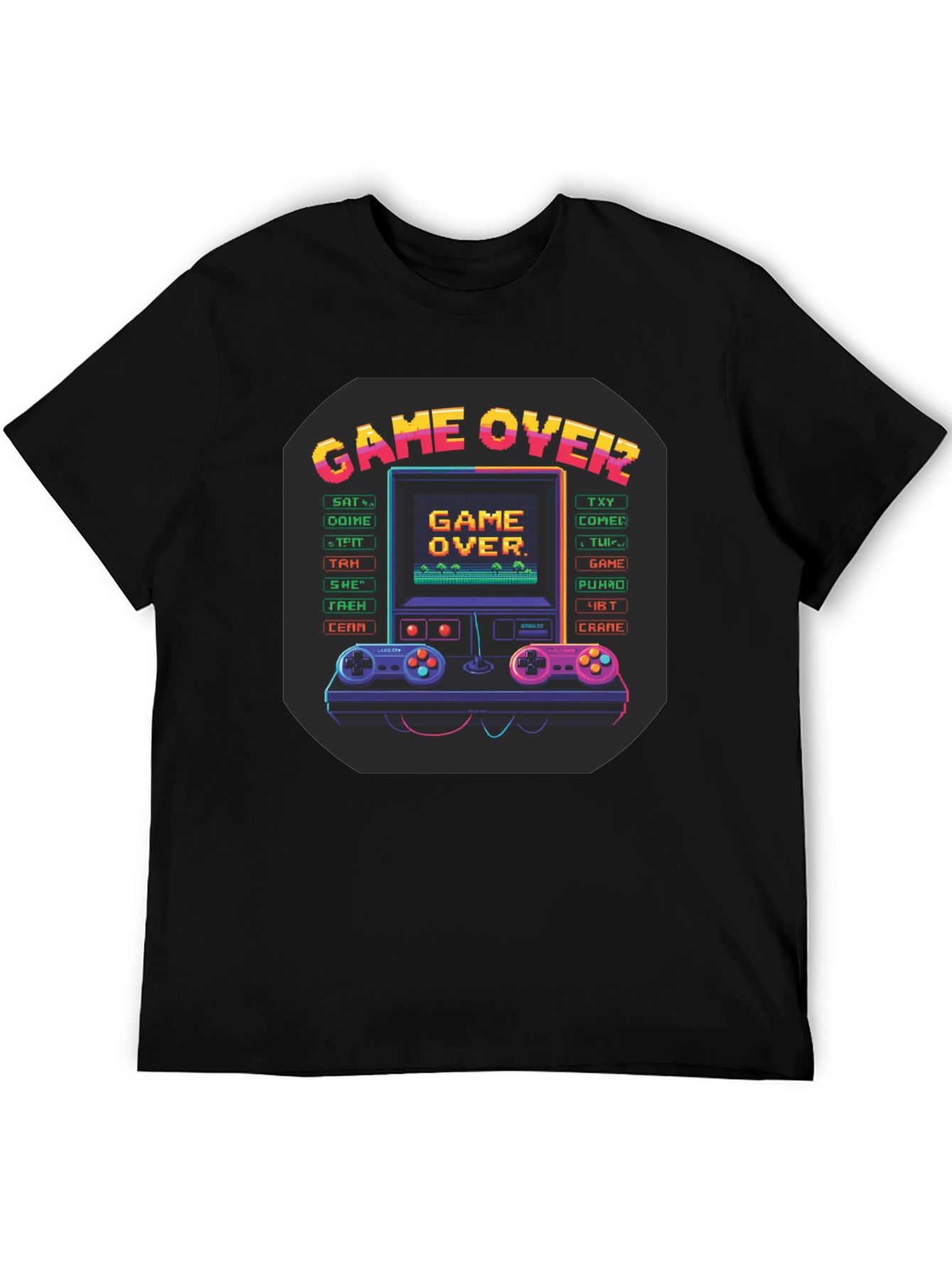 Retro Game Over Graphic T-Shirt - Gamer Tee