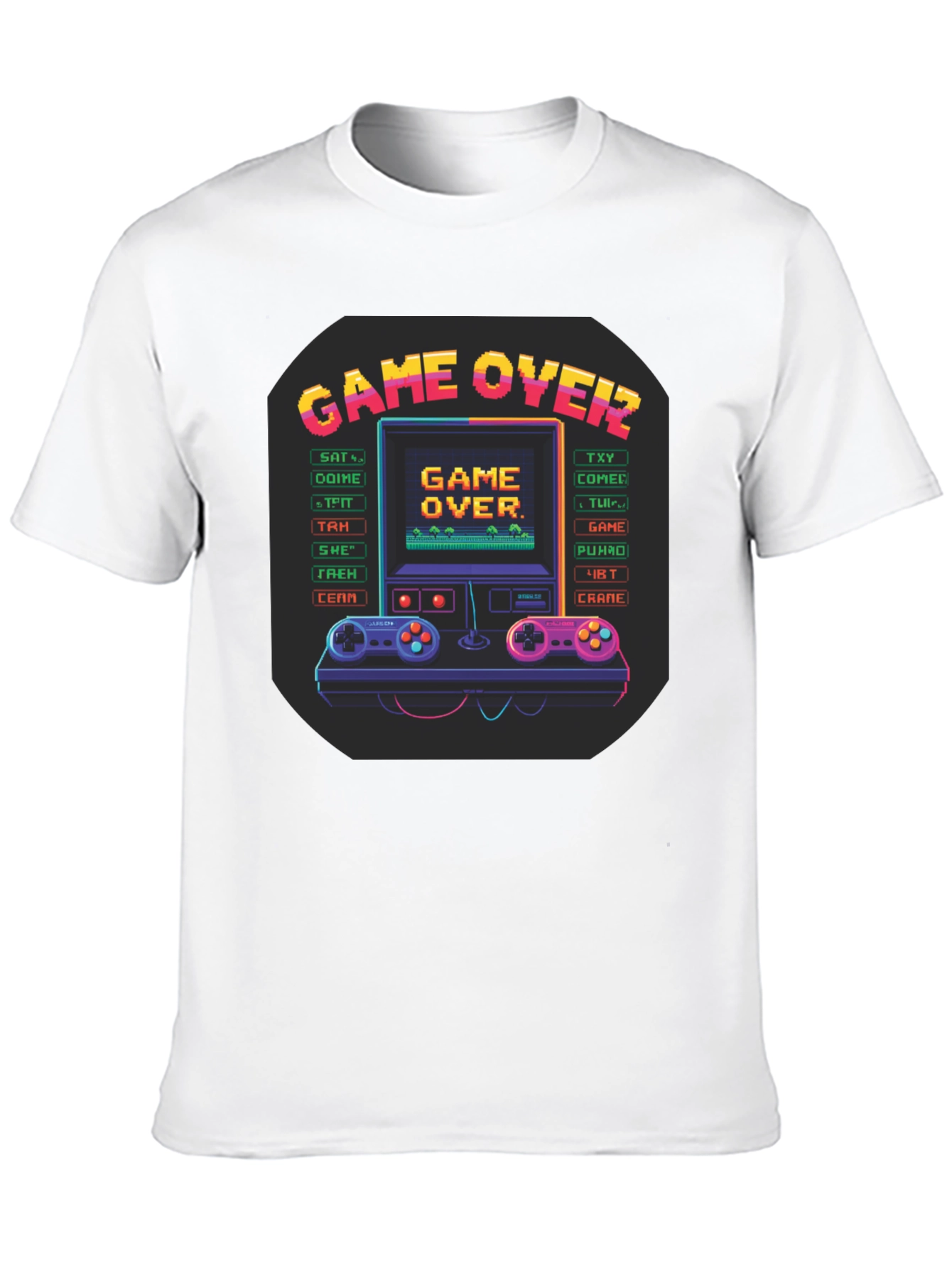Retro Game Over Graphic T-Shirt - Gamer Tee
