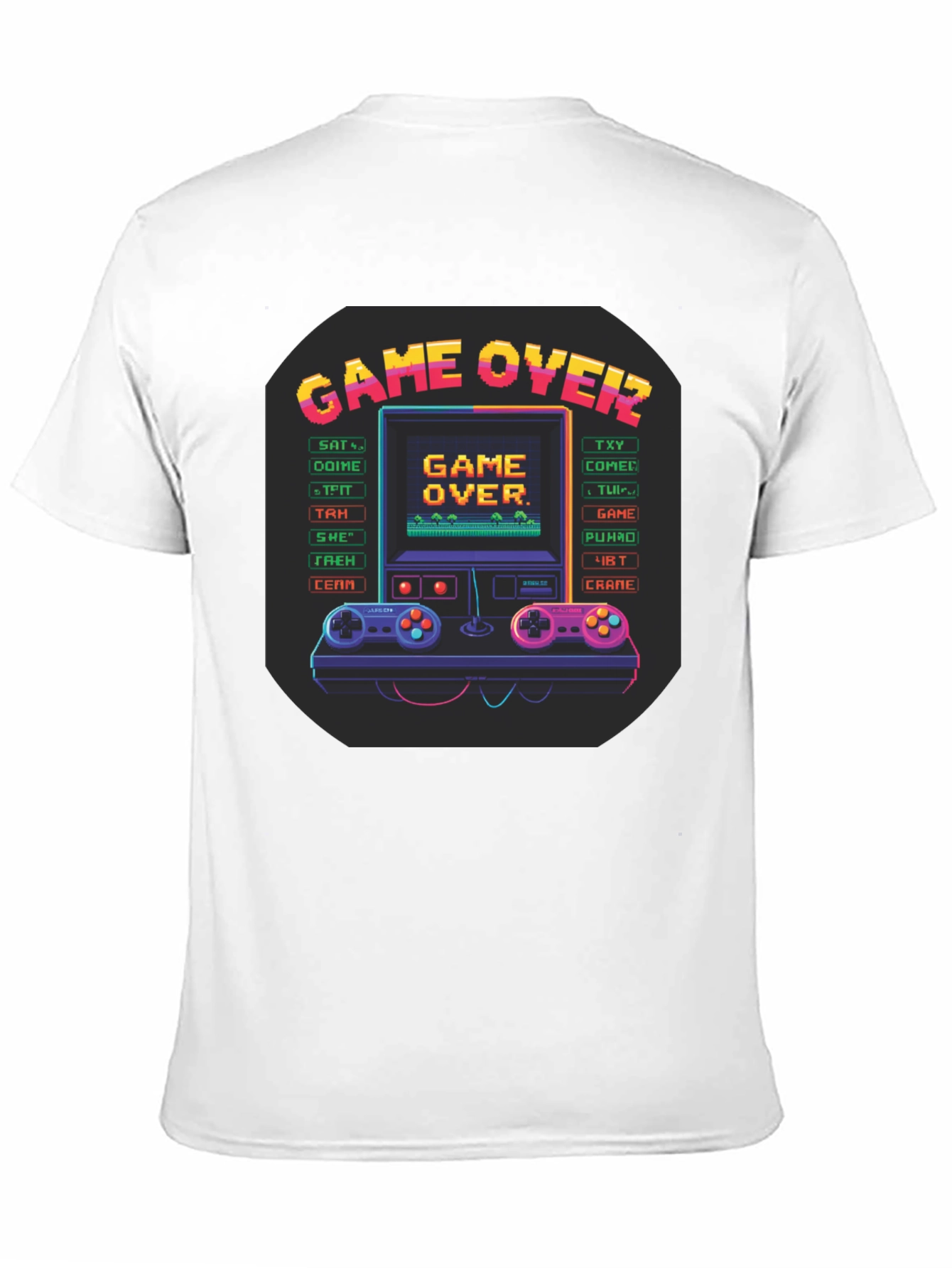 Retro Game Over Graphic T-Shirt - Gamer Tee