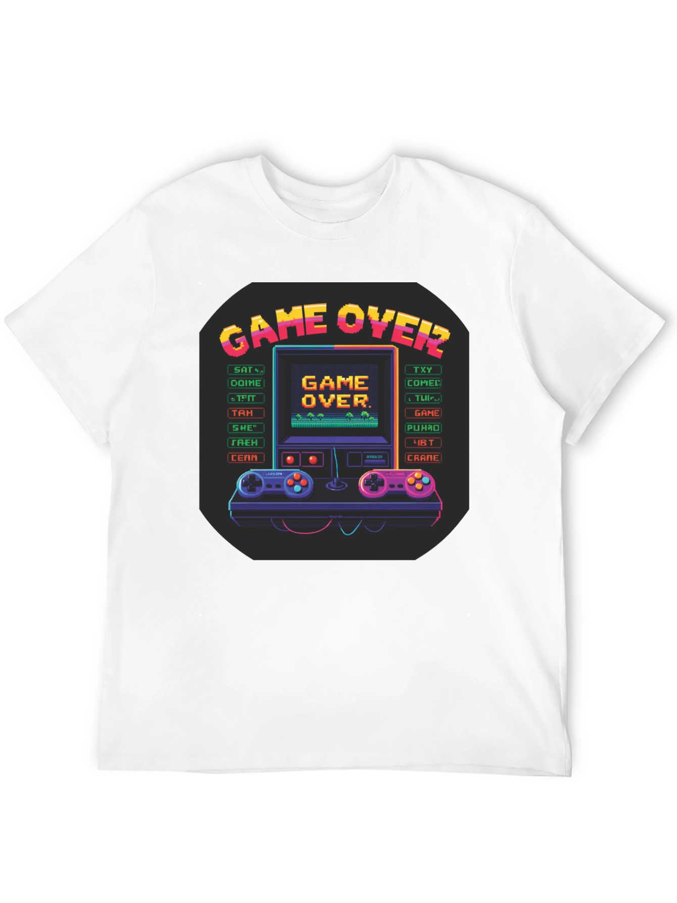 Retro Game Over Graphic T-Shirt - Gamer Tee