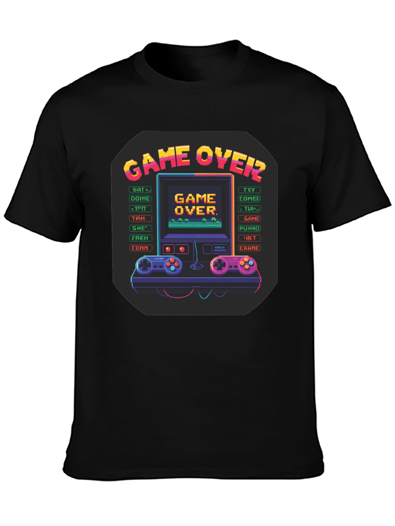 Retro Game Over Graphic T-Shirt - Gamer Tee
