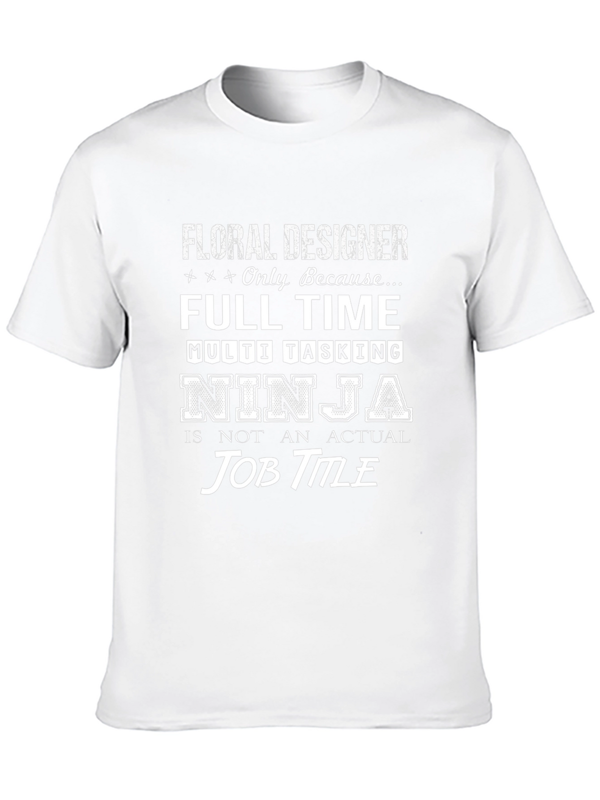 Floral Designer Ninja T-Shirt