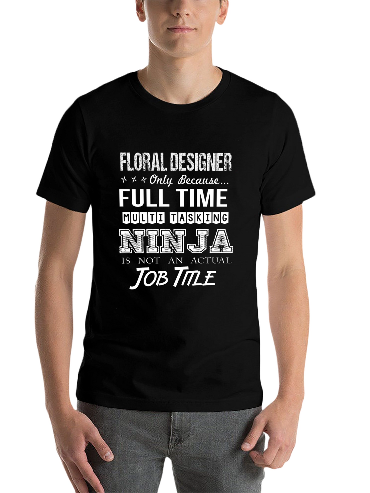 Floral Designer Ninja T-Shirt