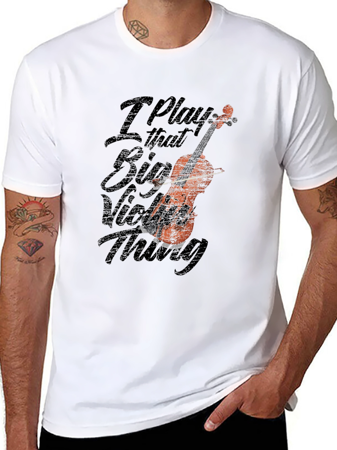I Play That Big Violin Thing Graphic Tee