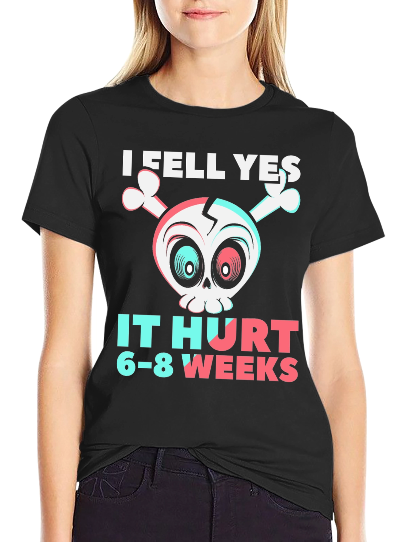 I Fell Yes Broken Bones Humor T-Shirt