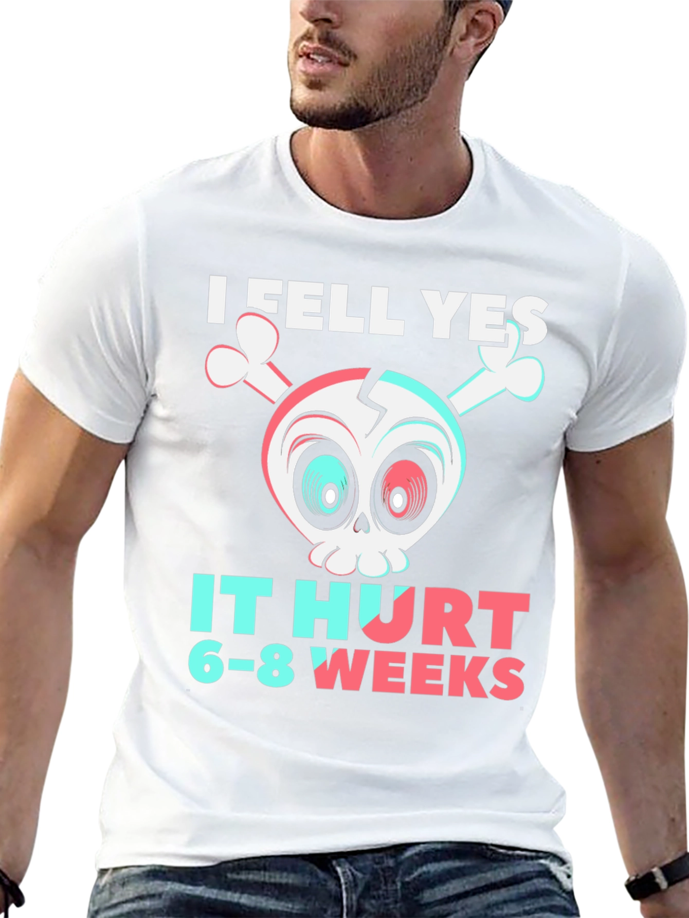 I Fell Yes Broken Bones Humor T-Shirt