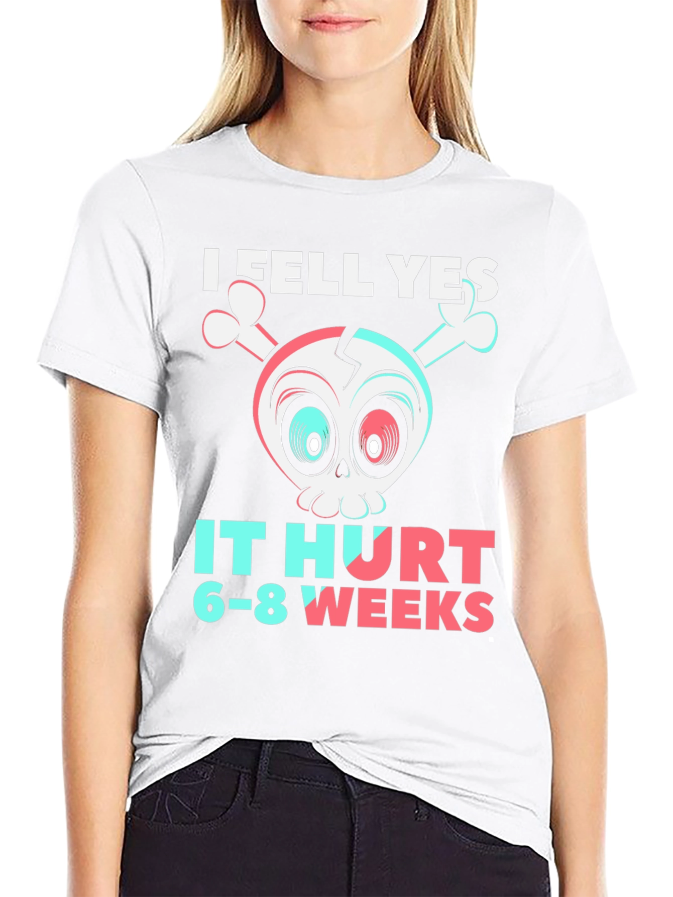 I Fell Yes Broken Bones Humor T-Shirt
