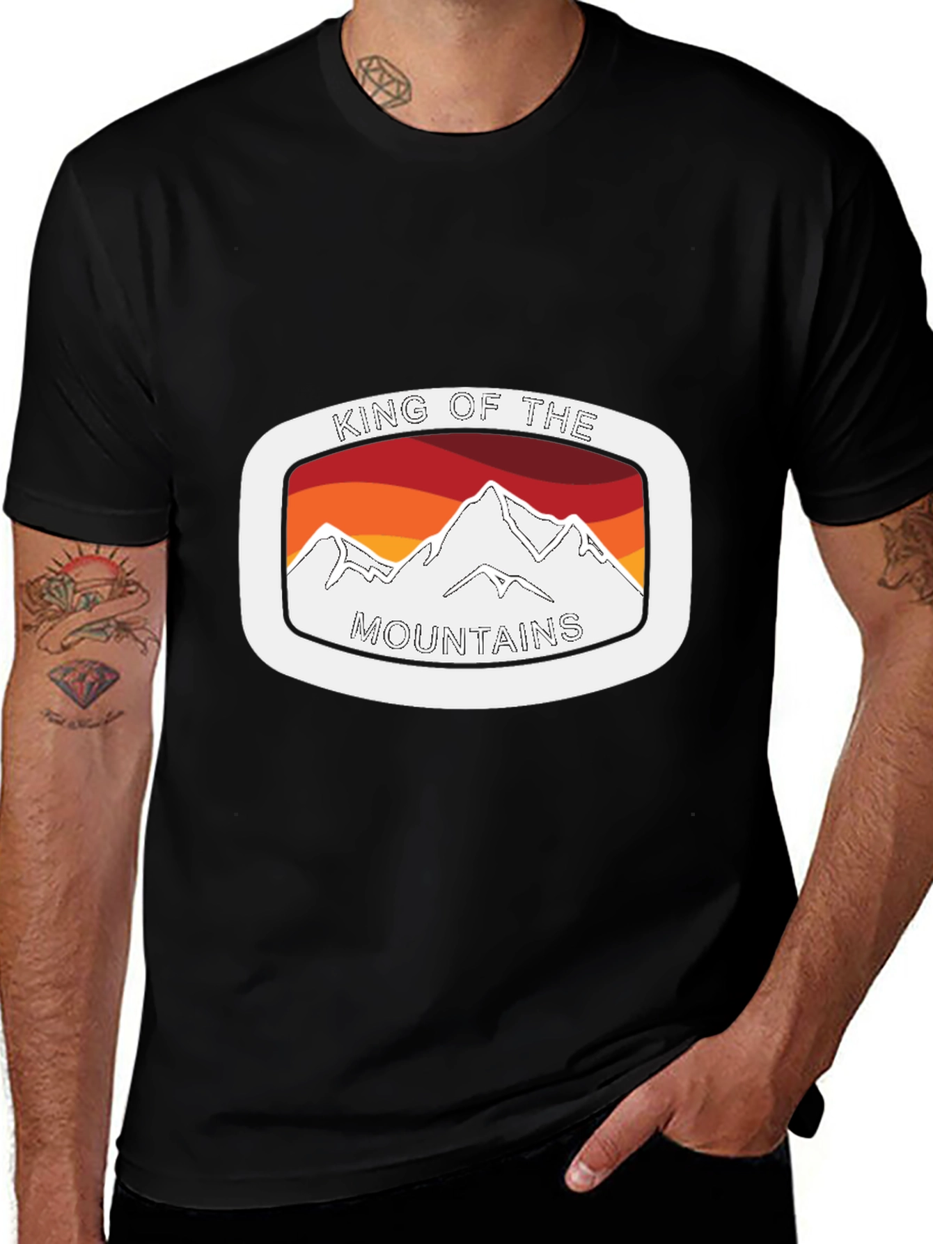 King of the Mountains Graphic Tee - Black