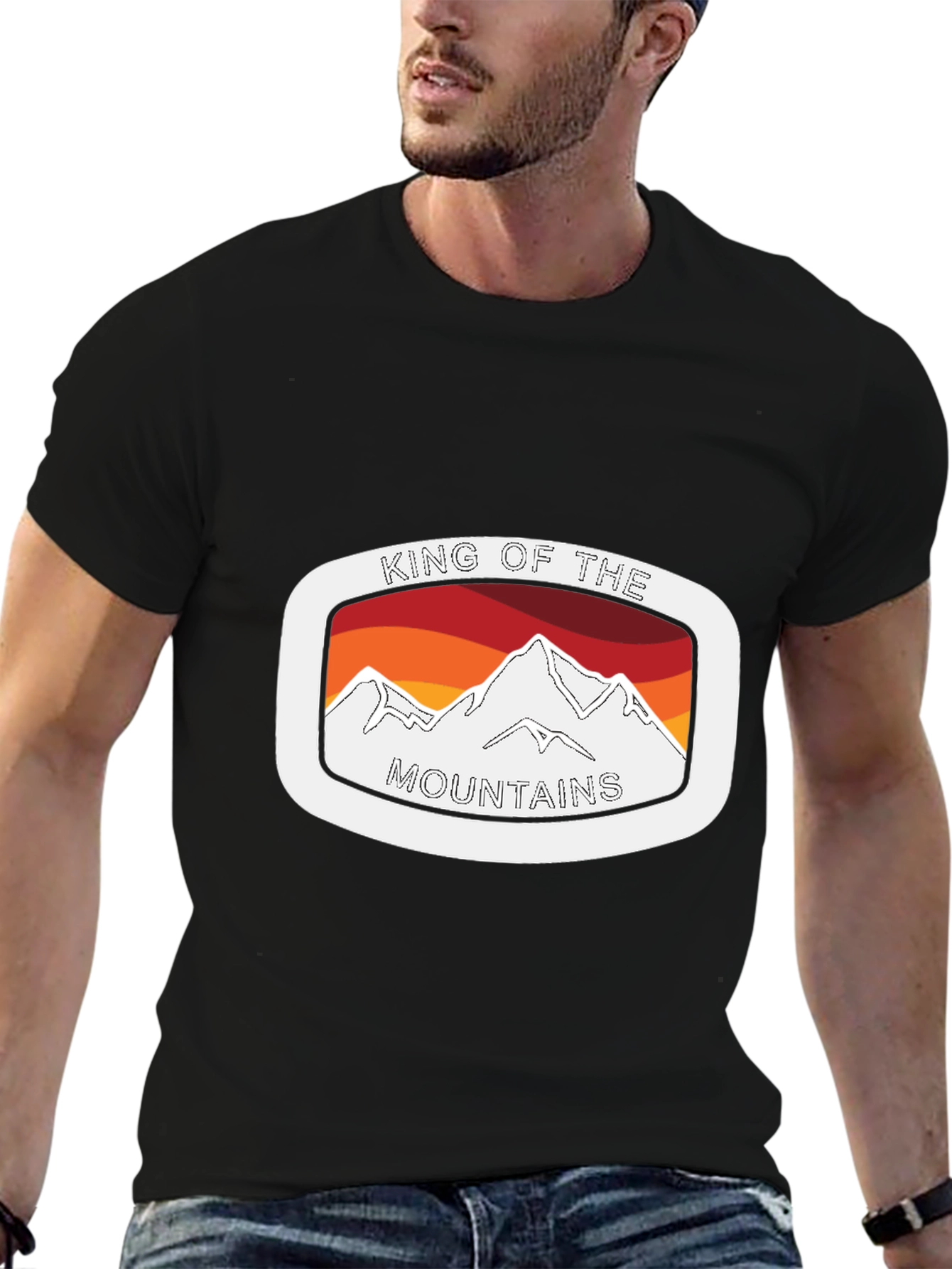 King of the Mountains Graphic Tee - Black