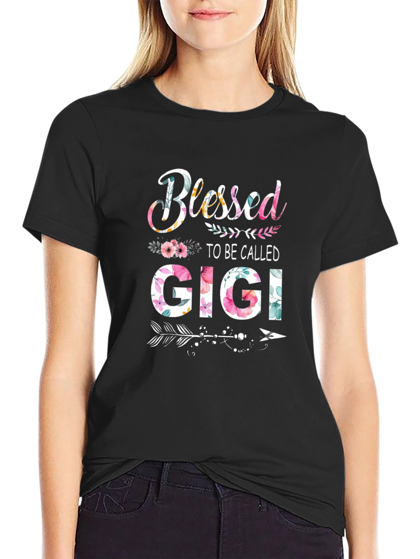 Blessed to be Called GiGi Floral T-Shirt