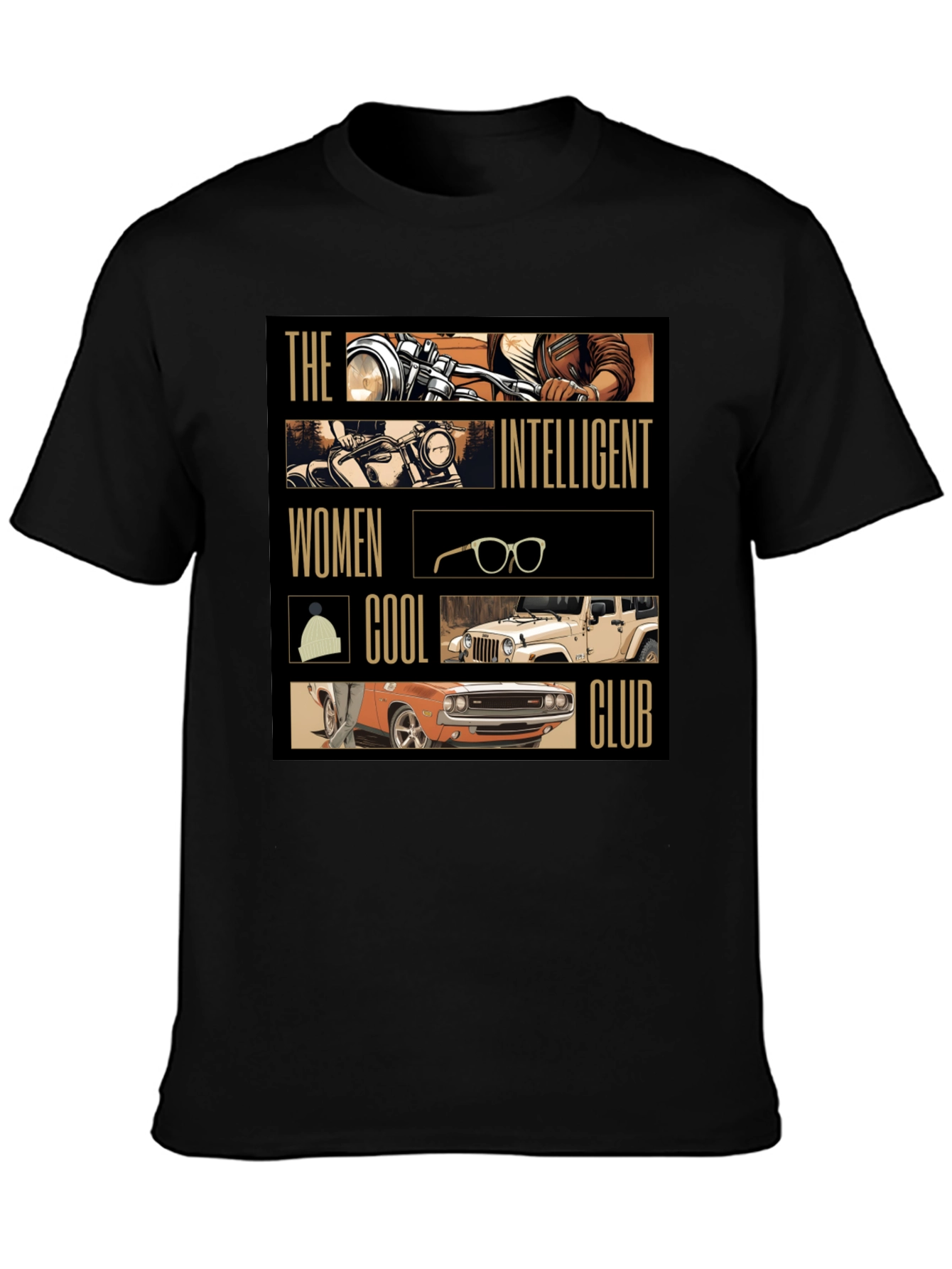 Intelligent Women Cool Club Black T-Shirt