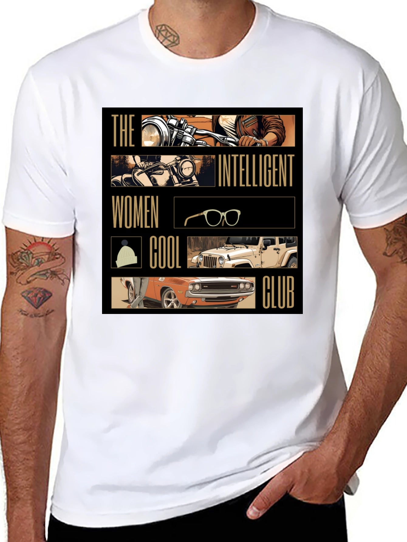 Intelligent Women Cool Club Black T-Shirt