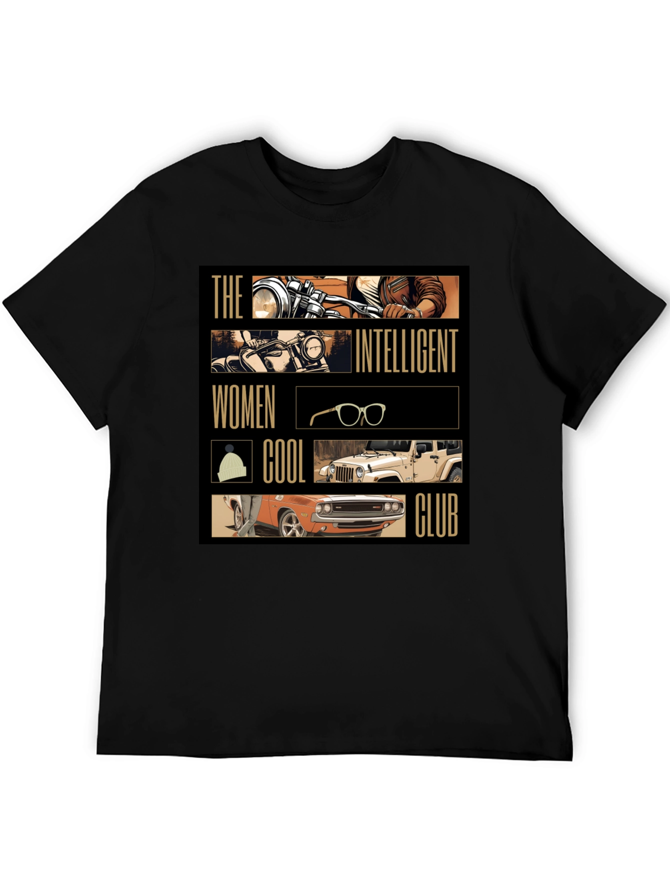 Intelligent Women Cool Club Black T-Shirt