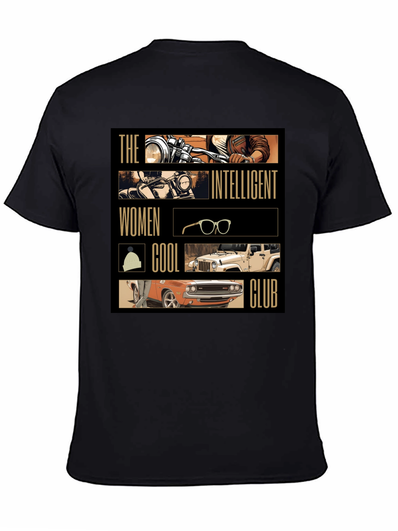 Intelligent Women Cool Club Black T-Shirt