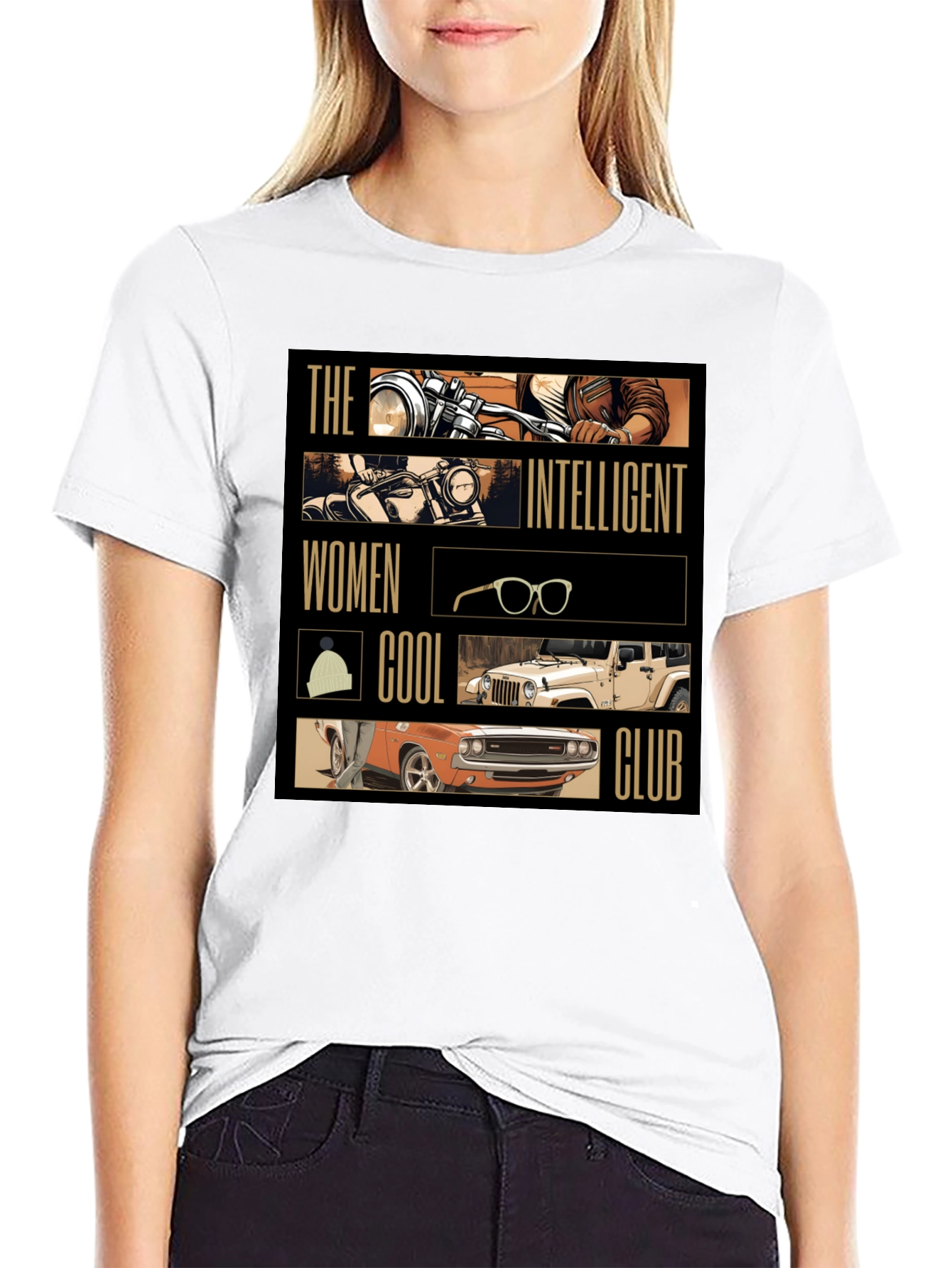Intelligent Women Cool Club Black T-Shirt
