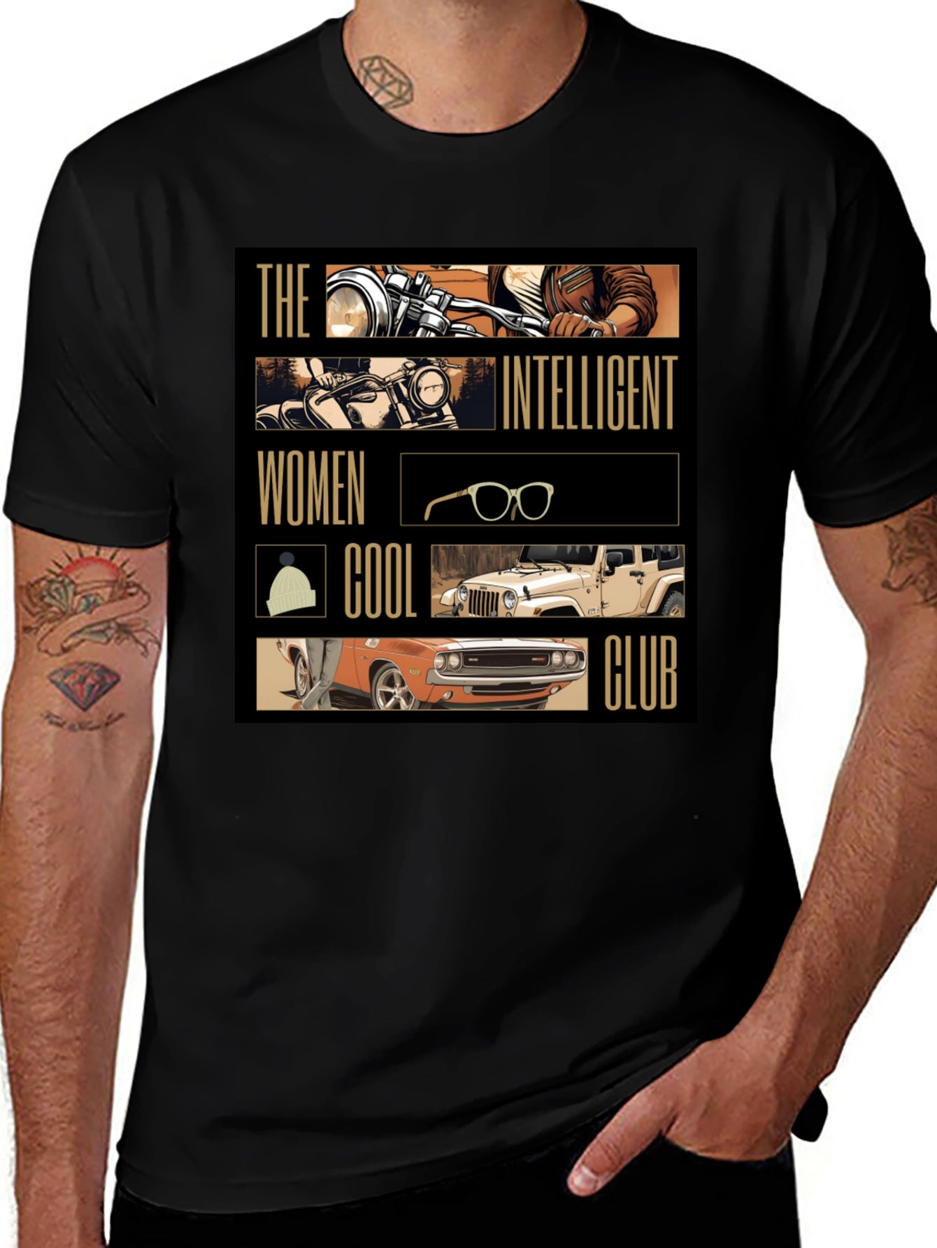 Intelligent Women Cool Club Black T-Shirt