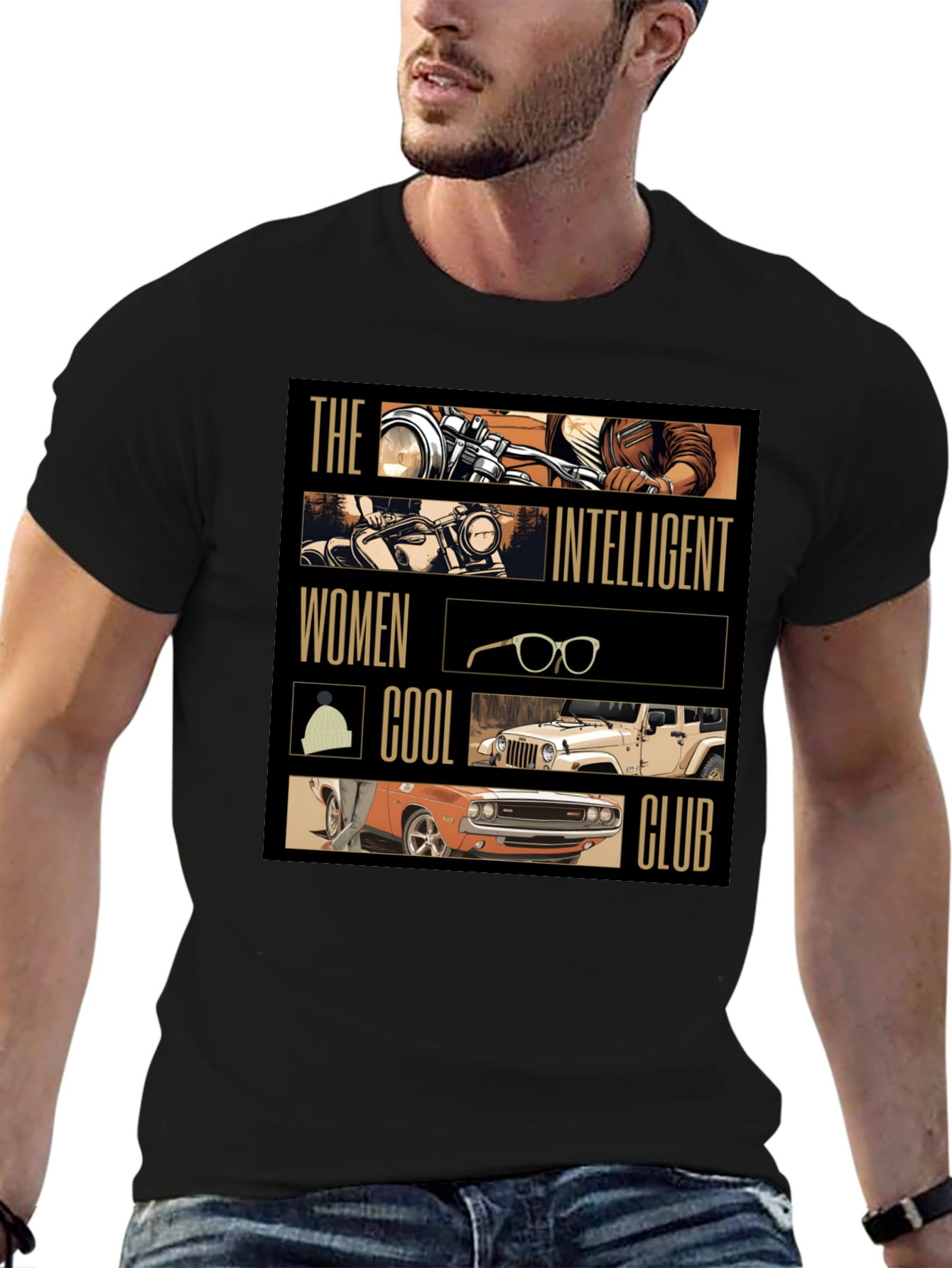 Intelligent Women Cool Club Black T-Shirt