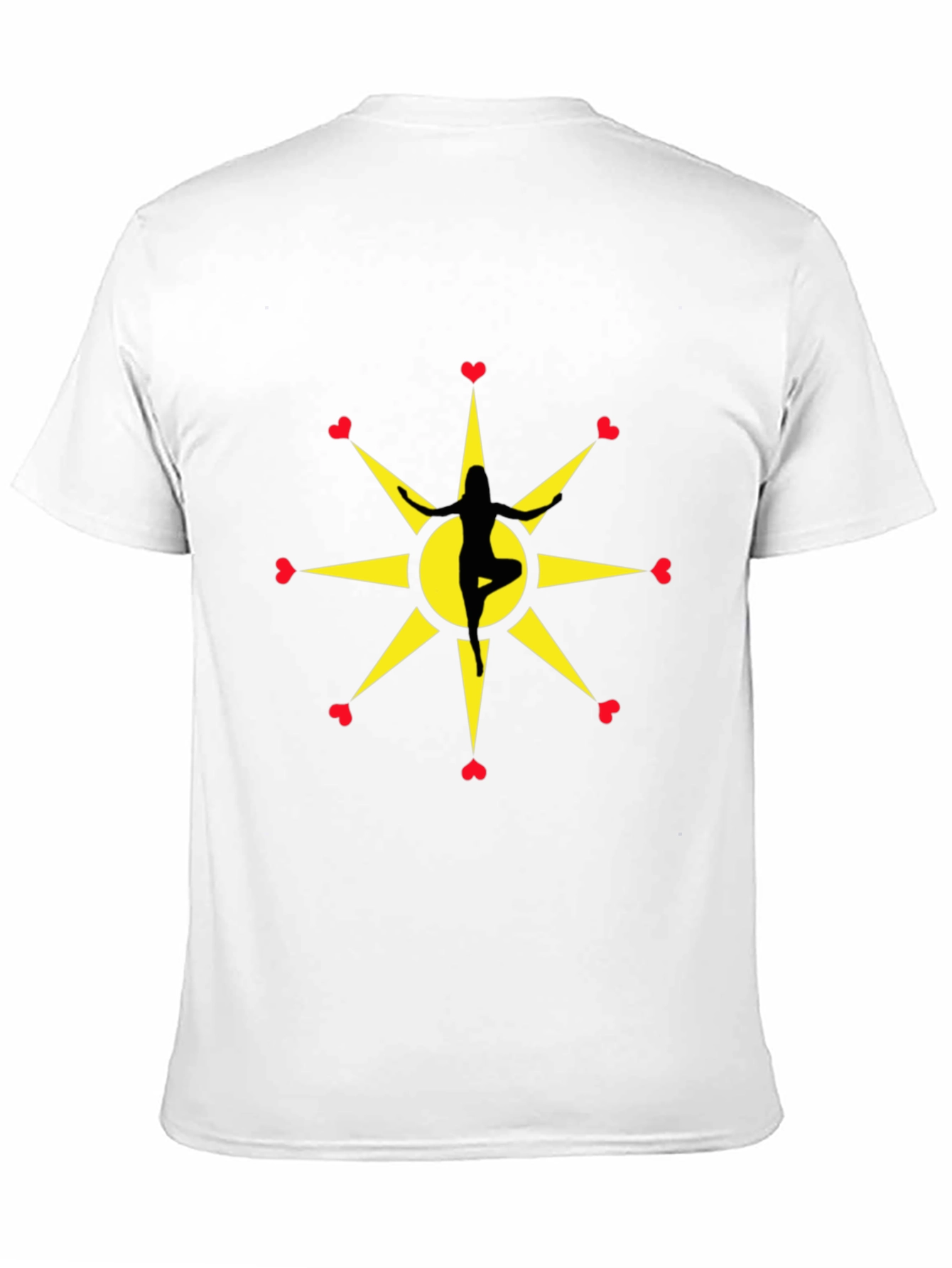 Yoga Love Starburst Black T-Shirt