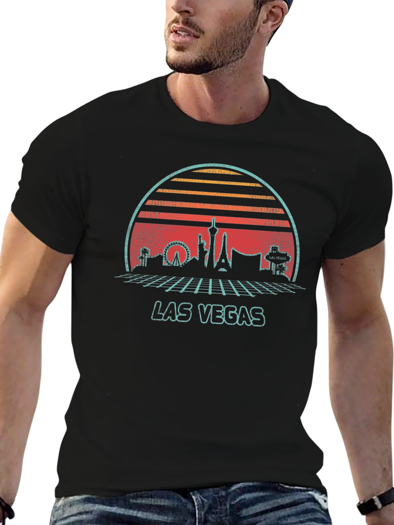 Las Vegas Retro Graphic T-Shirt