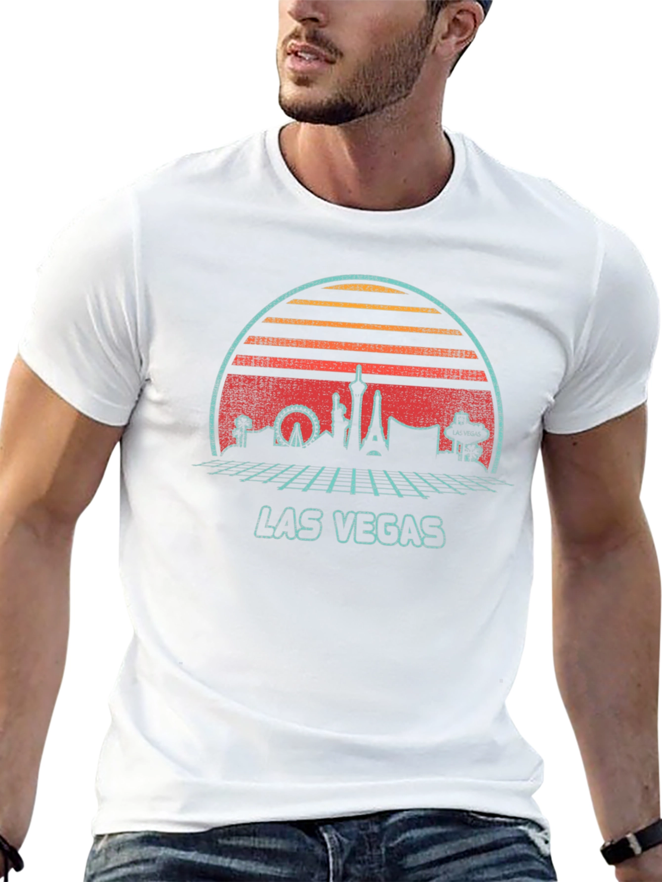 Las Vegas Retro Graphic T-Shirt
