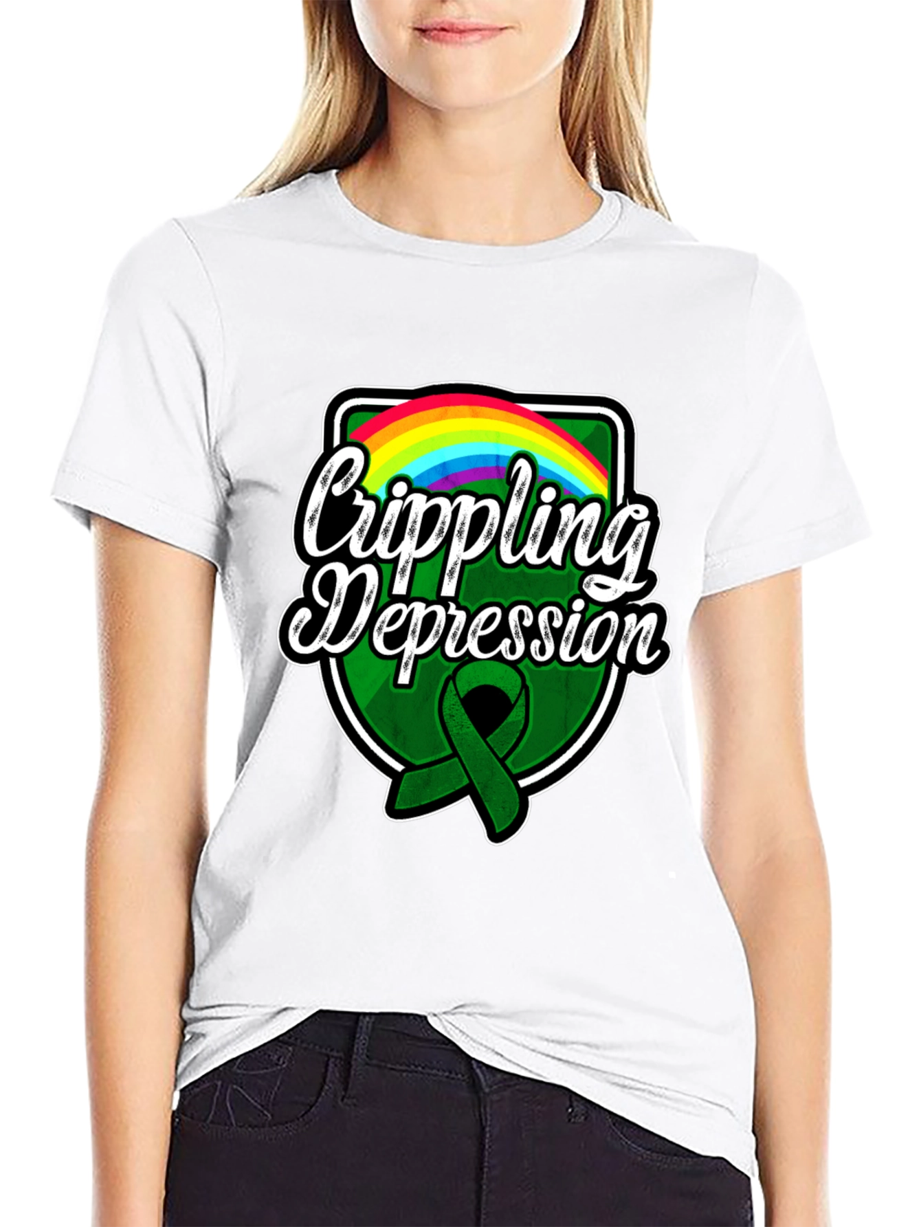 Crippling Depression Awareness Graphic T-Shirt