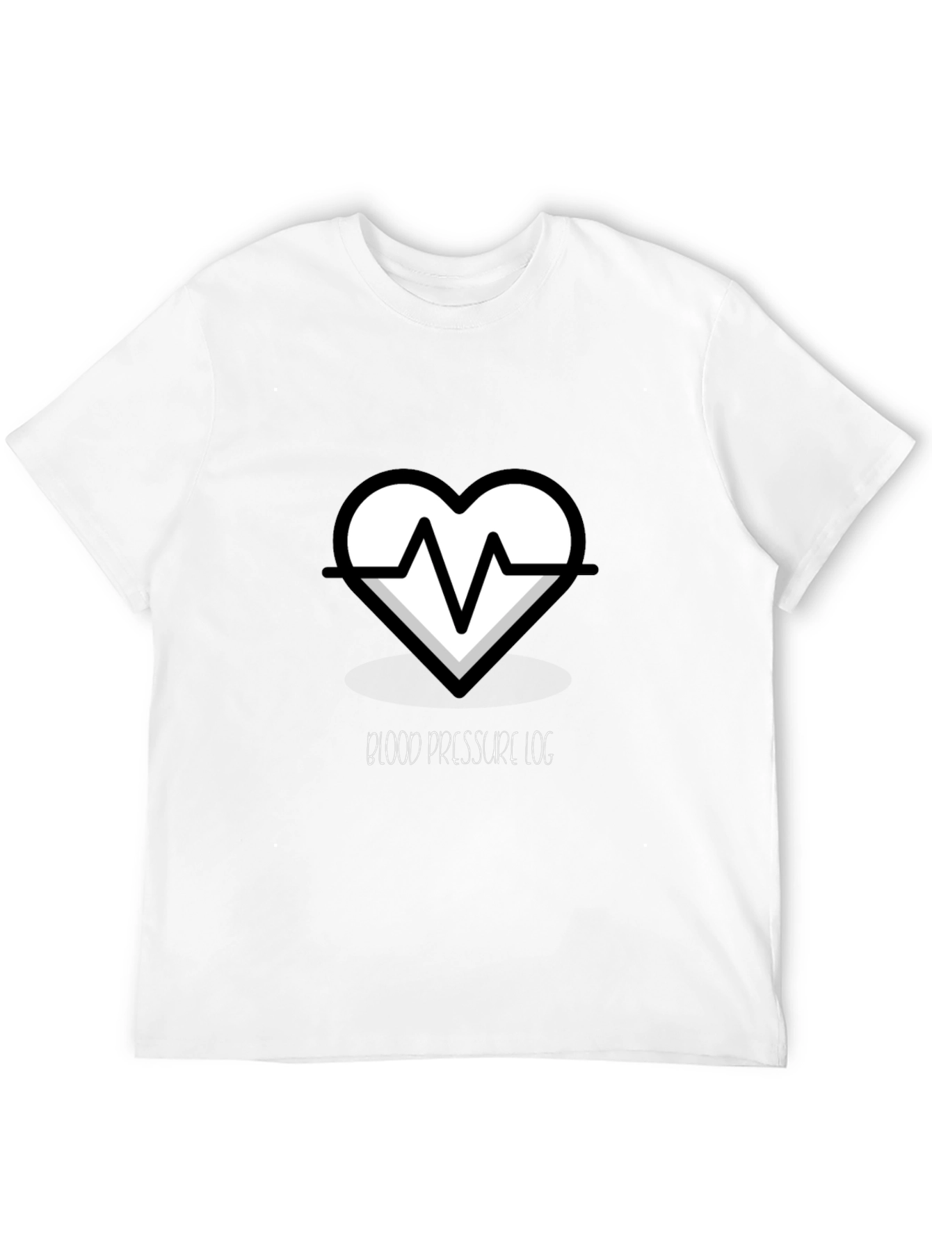 Heartbeat Blood Pressure Log Graphic T-Shirt