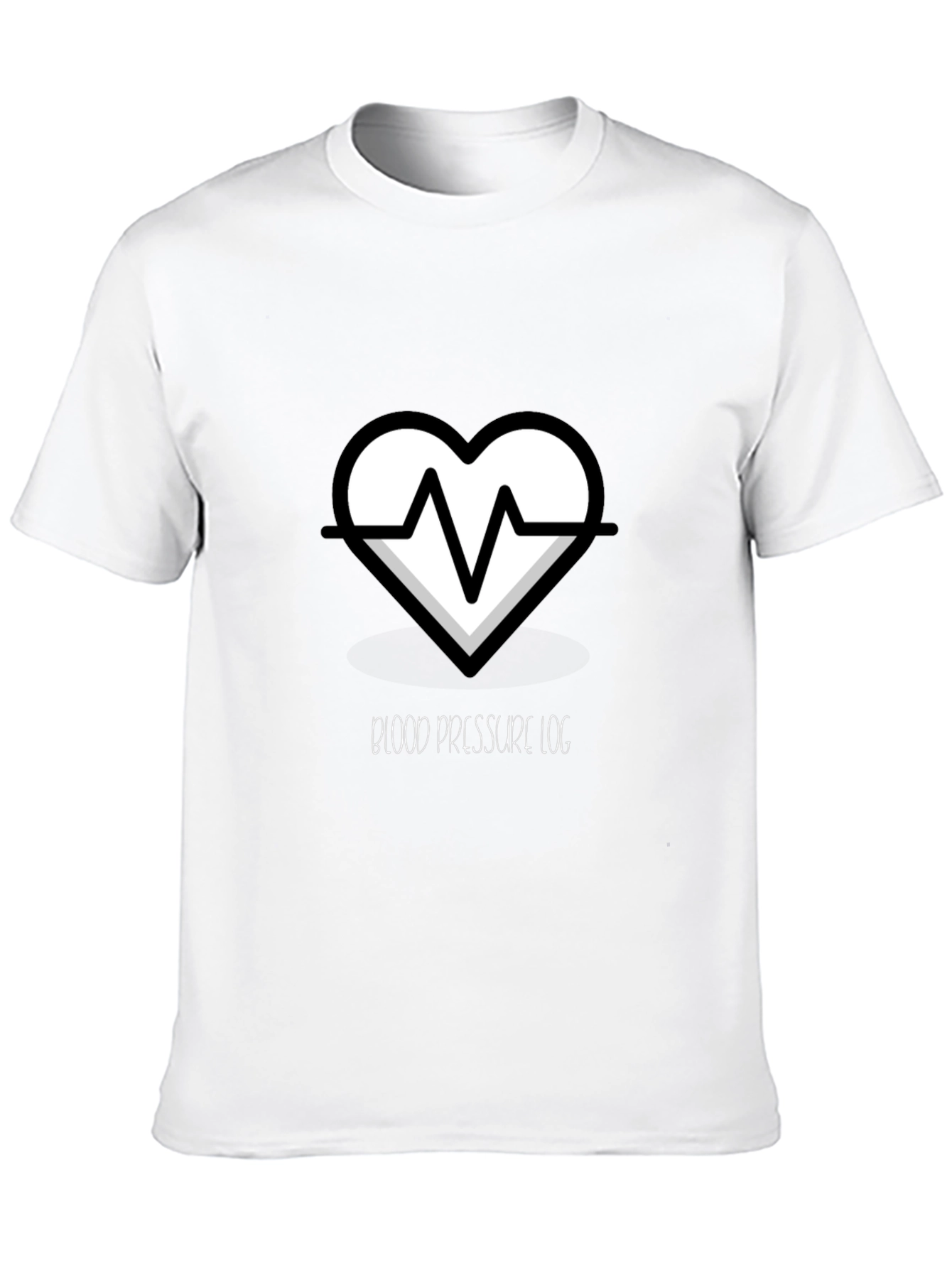 Heartbeat Blood Pressure Log Graphic T-Shirt